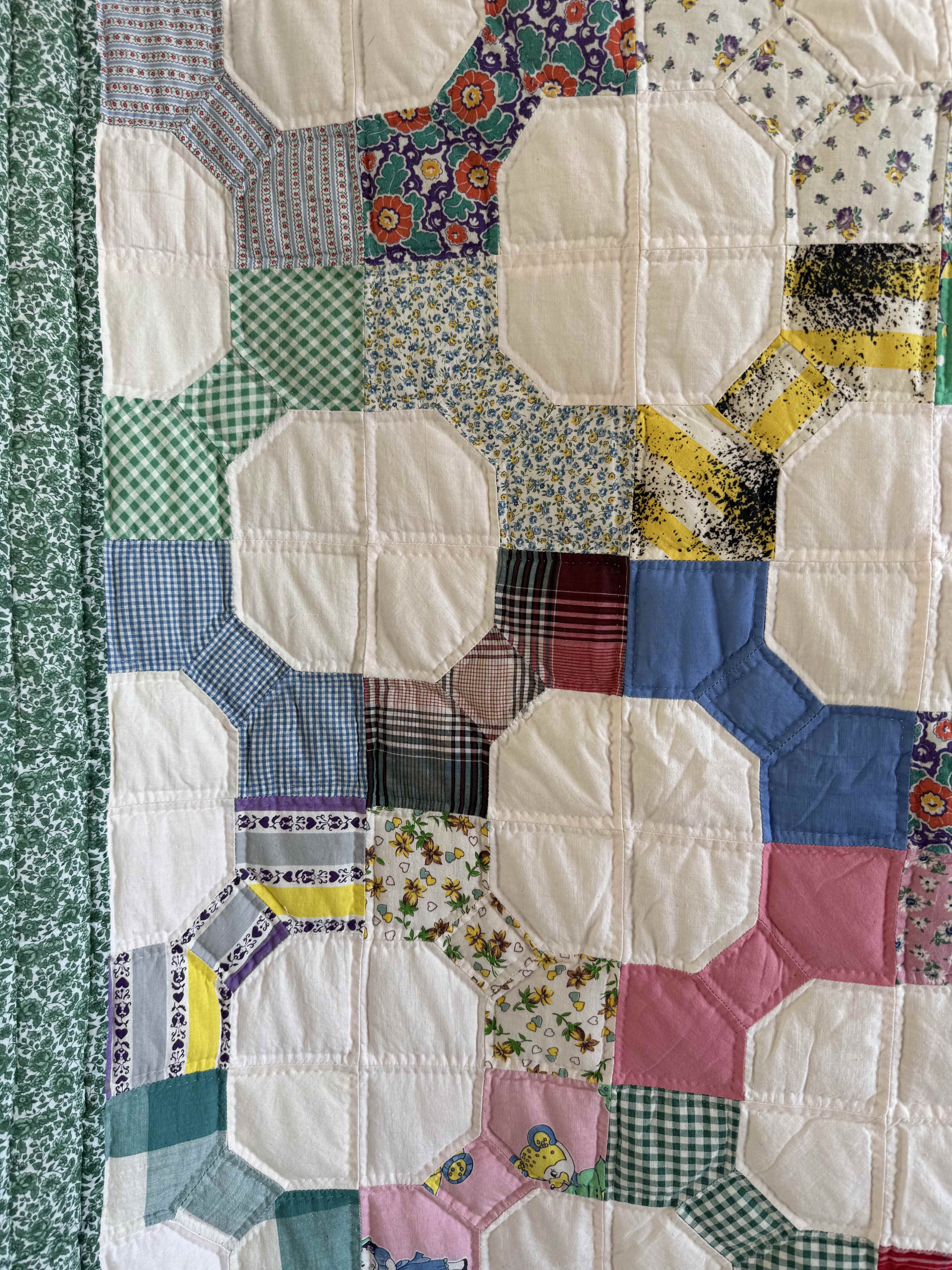 Vintage Bowtie Quilt 3D Variation Quilt