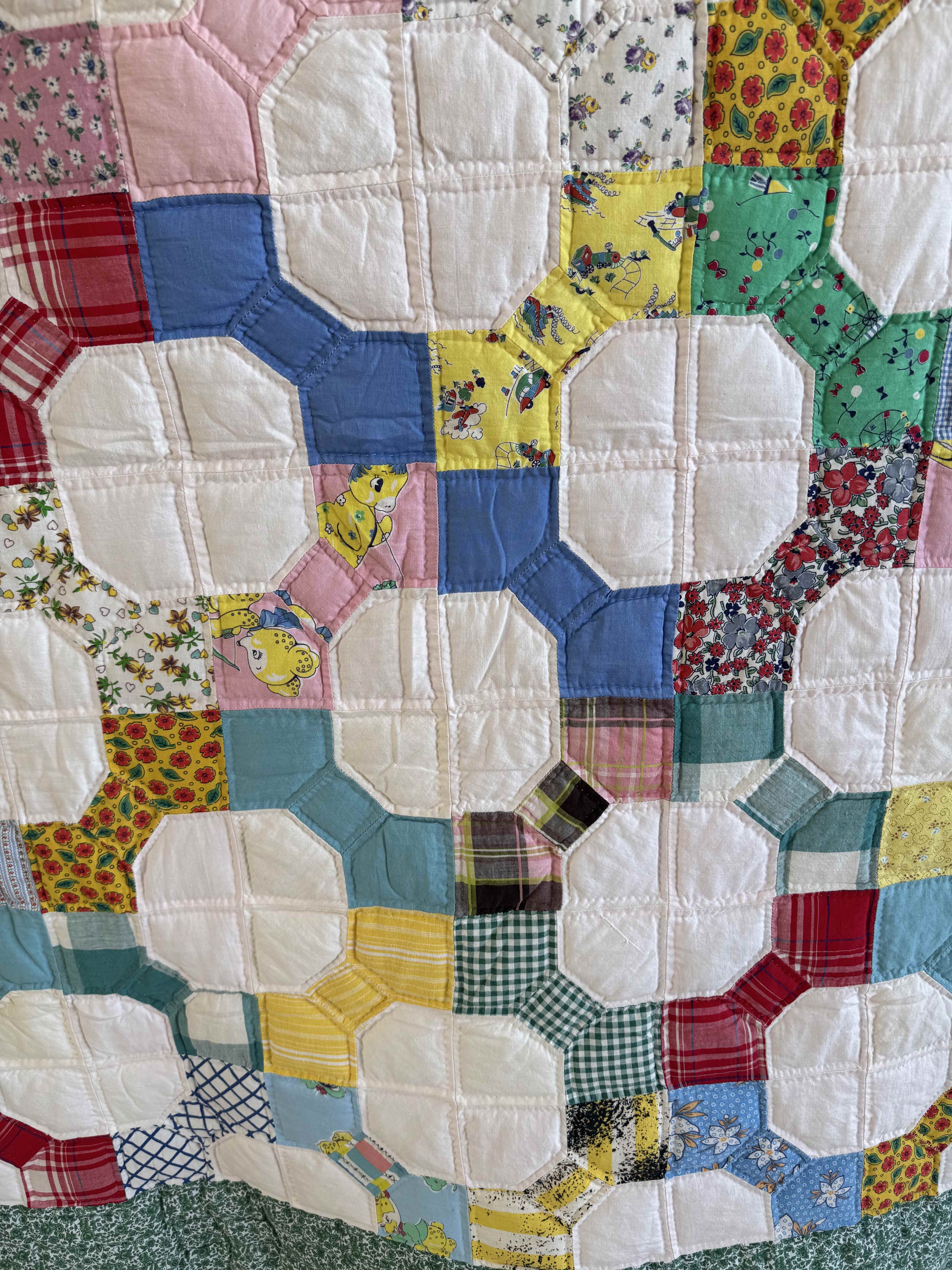 Vintage Bowtie Quilt 3D Variation Quilt