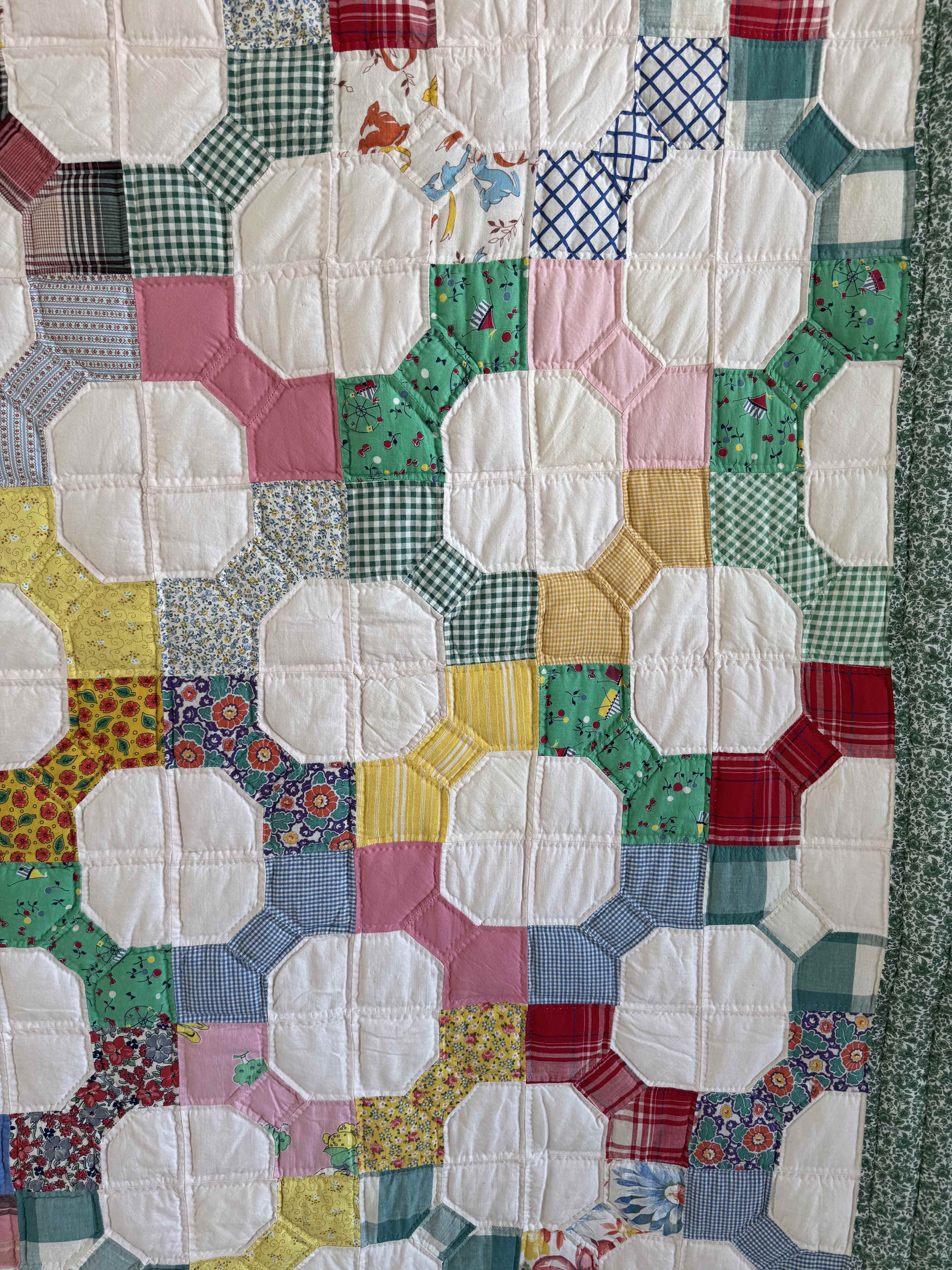 Vintage Bowtie Quilt 3D Variation Quilt