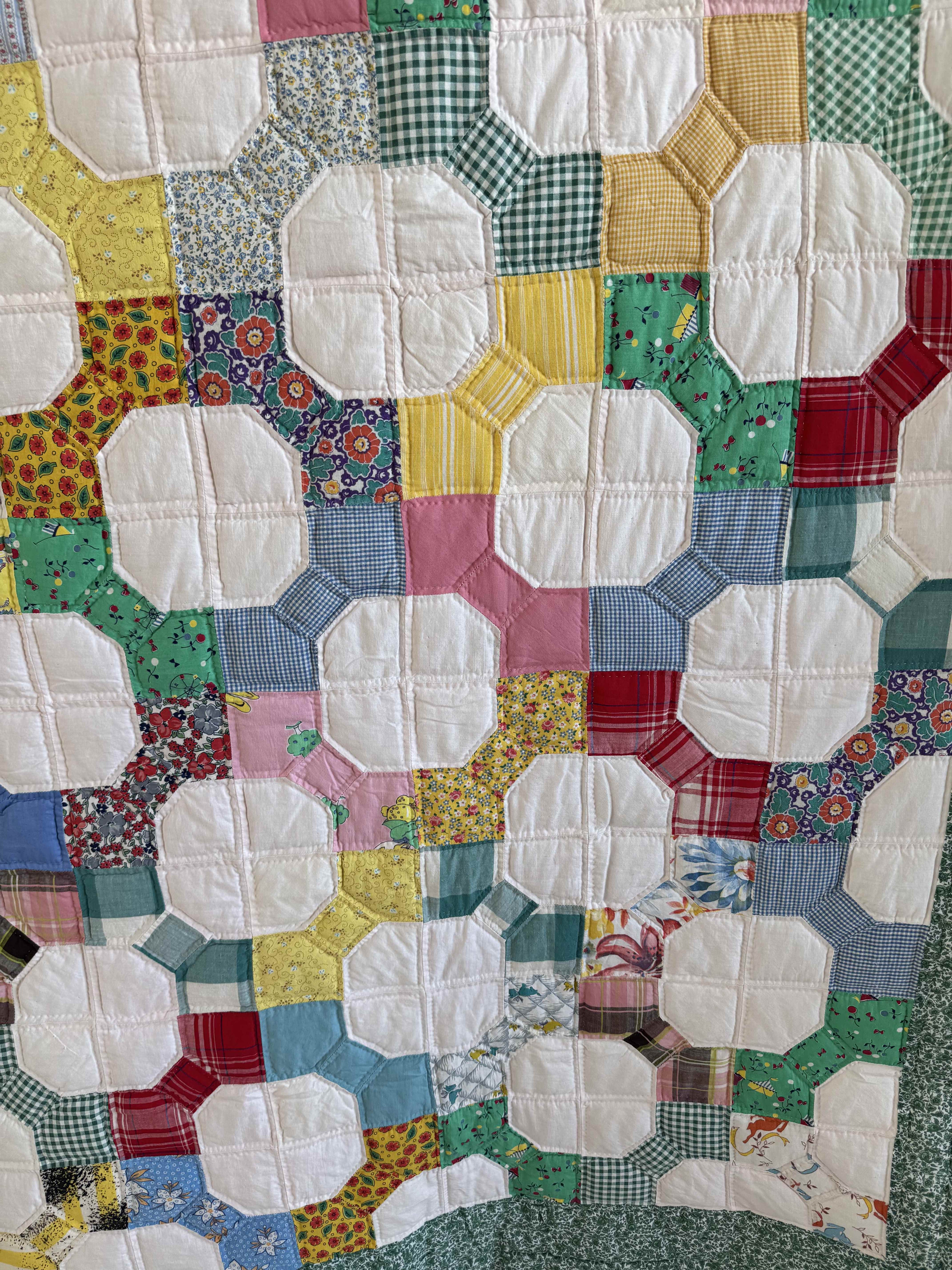 Vintage Bowtie Quilt 3D Variation Quilt