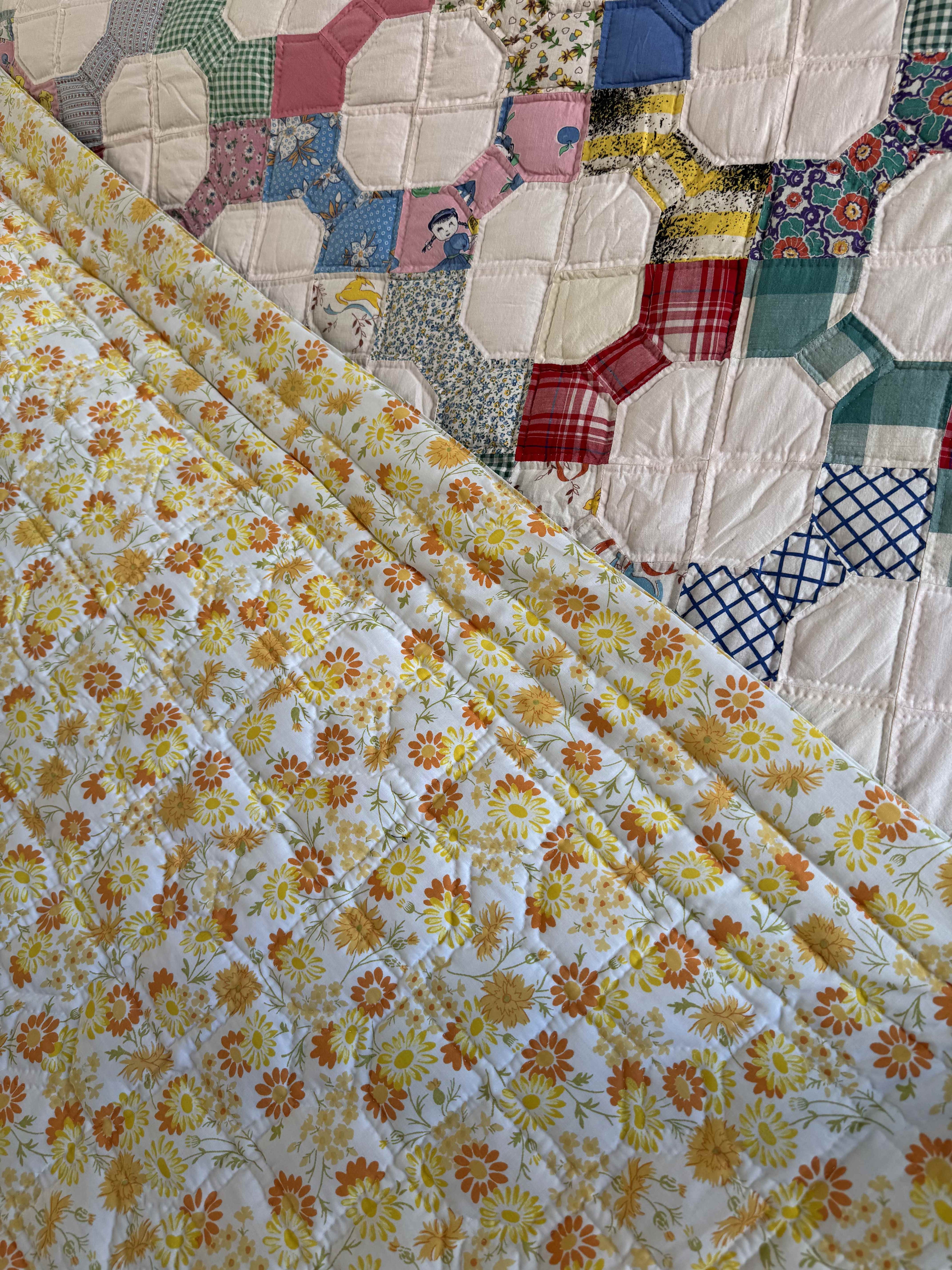 Vintage Bowtie Quilt 3D Variation Quilt