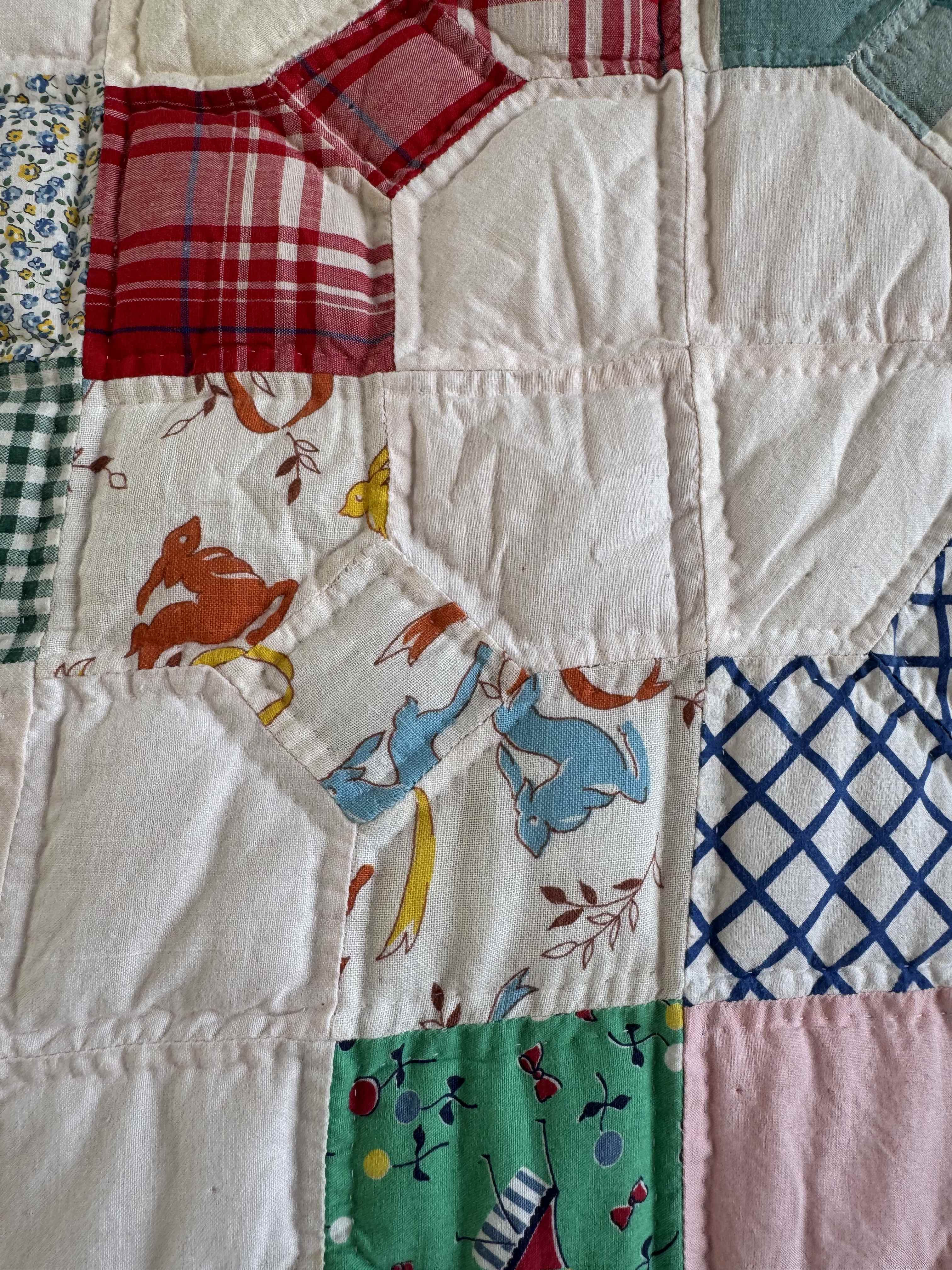 Vintage Bowtie Quilt 3D Variation Quilt