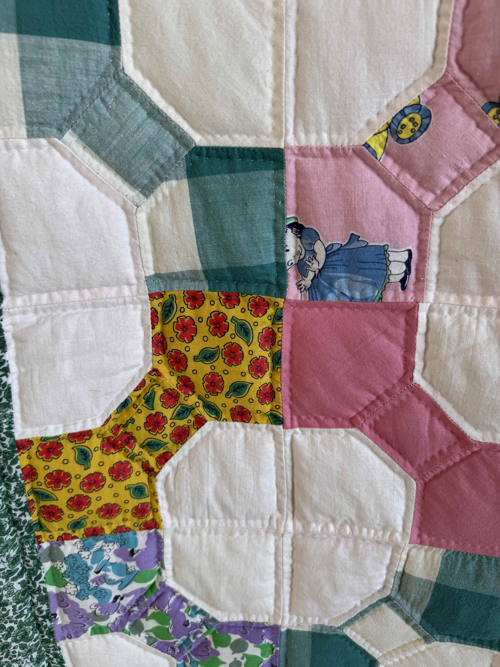 Vintage Bowtie Quilt 3D Variation Quilt