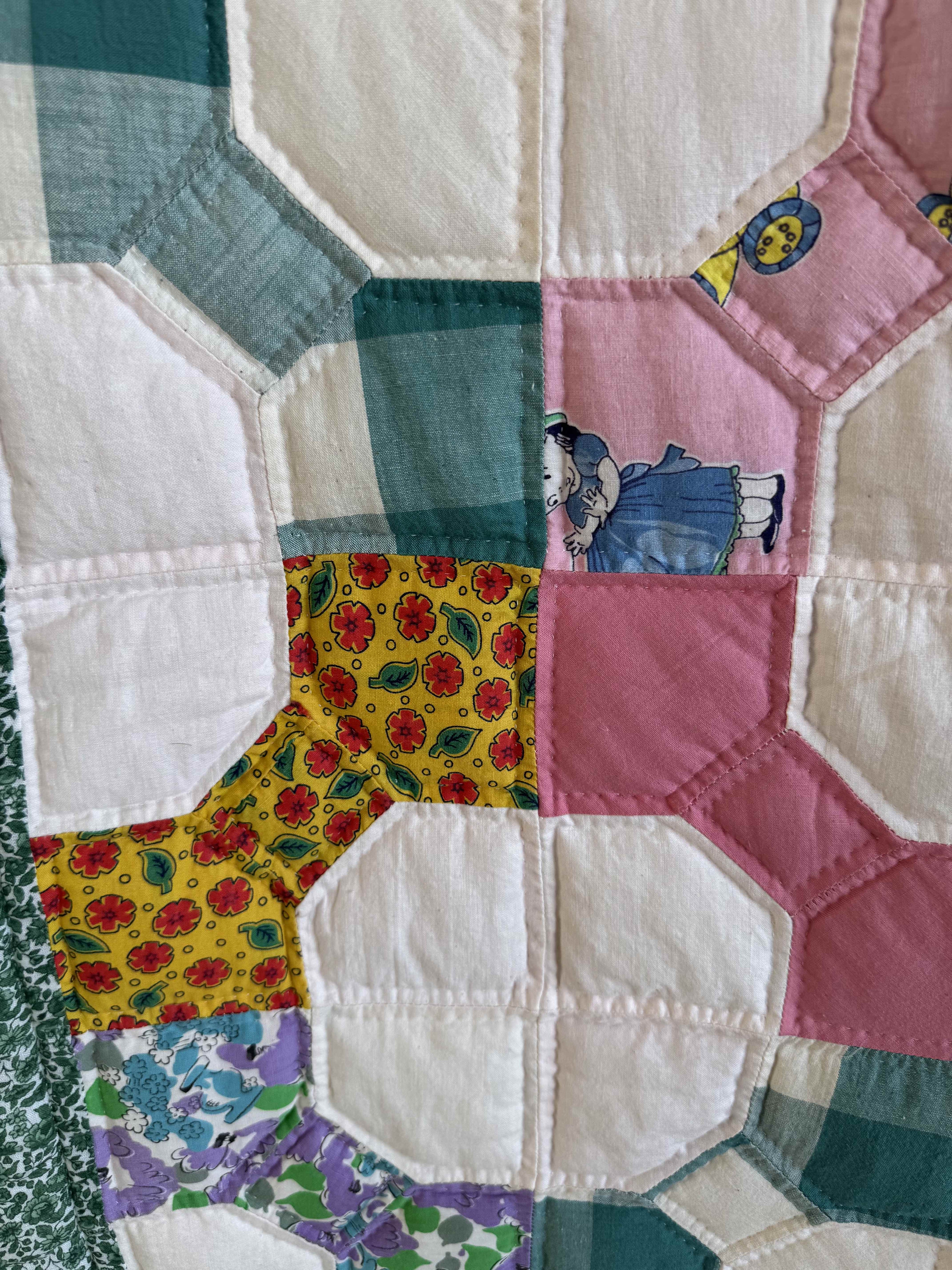 Vintage Bowtie Quilt 3D Variation Quilt