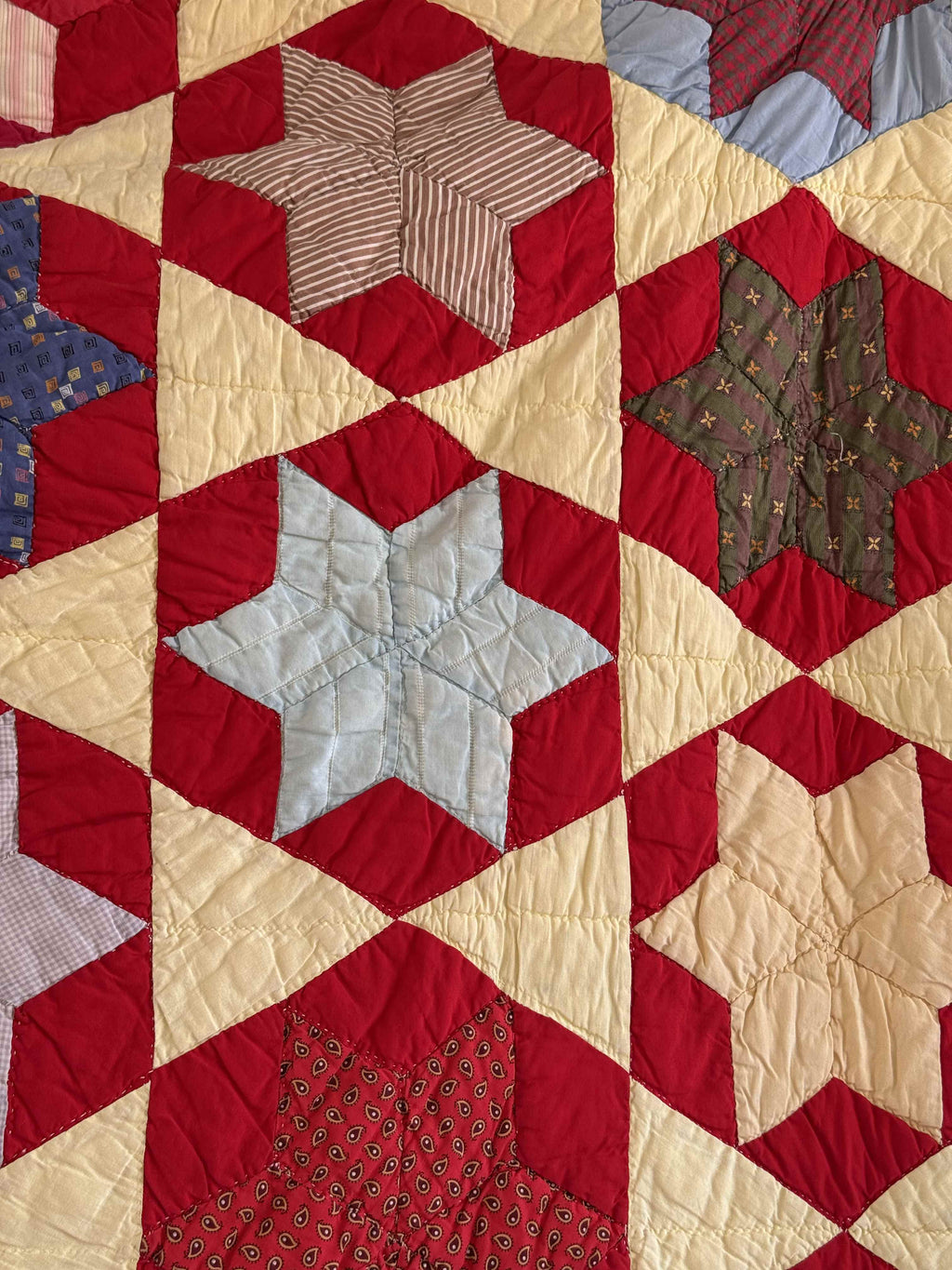 Antique Quilt Hexagonal Set on Point
