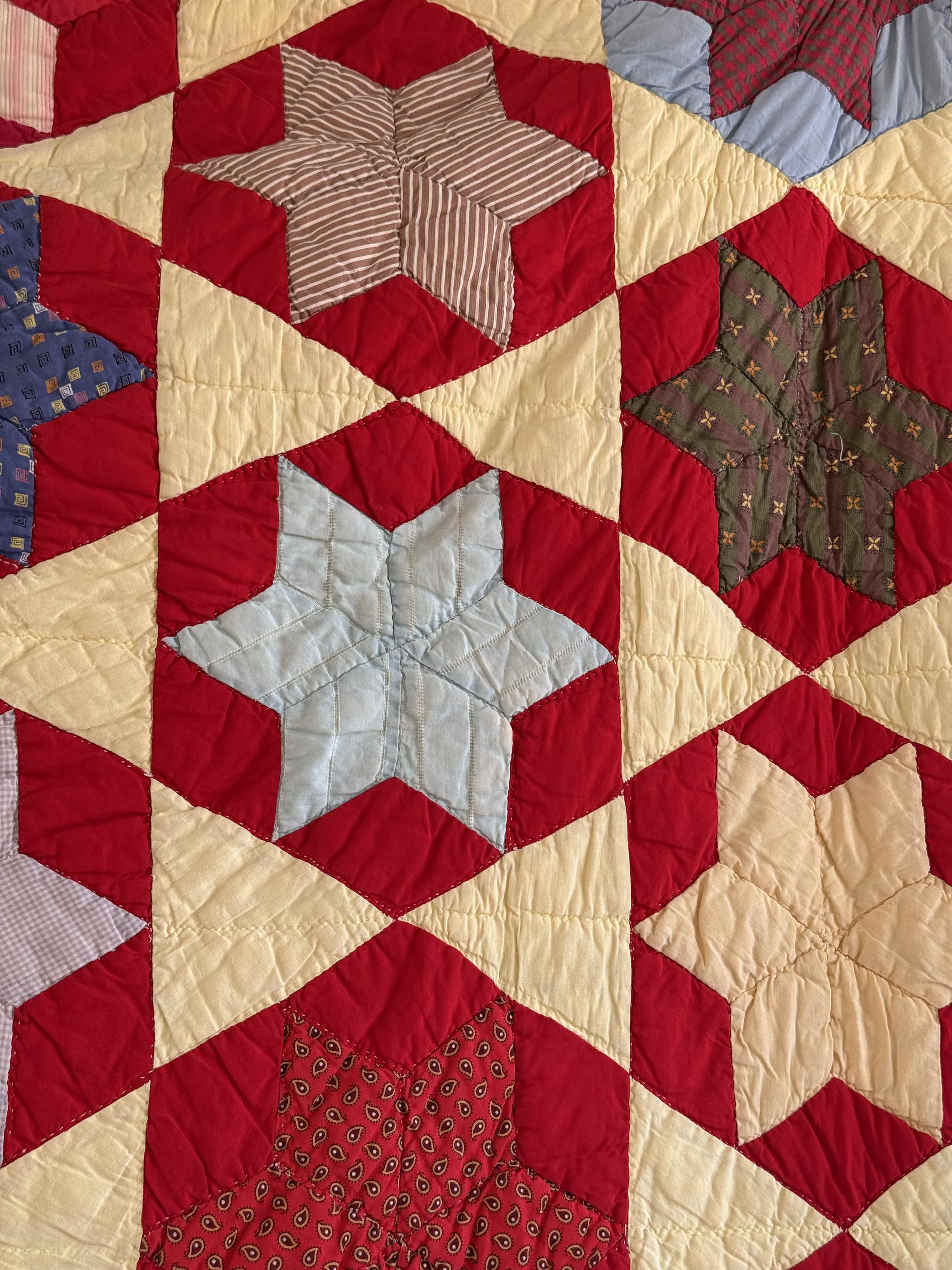 Antique Quilt Hexagonal Set on Point
