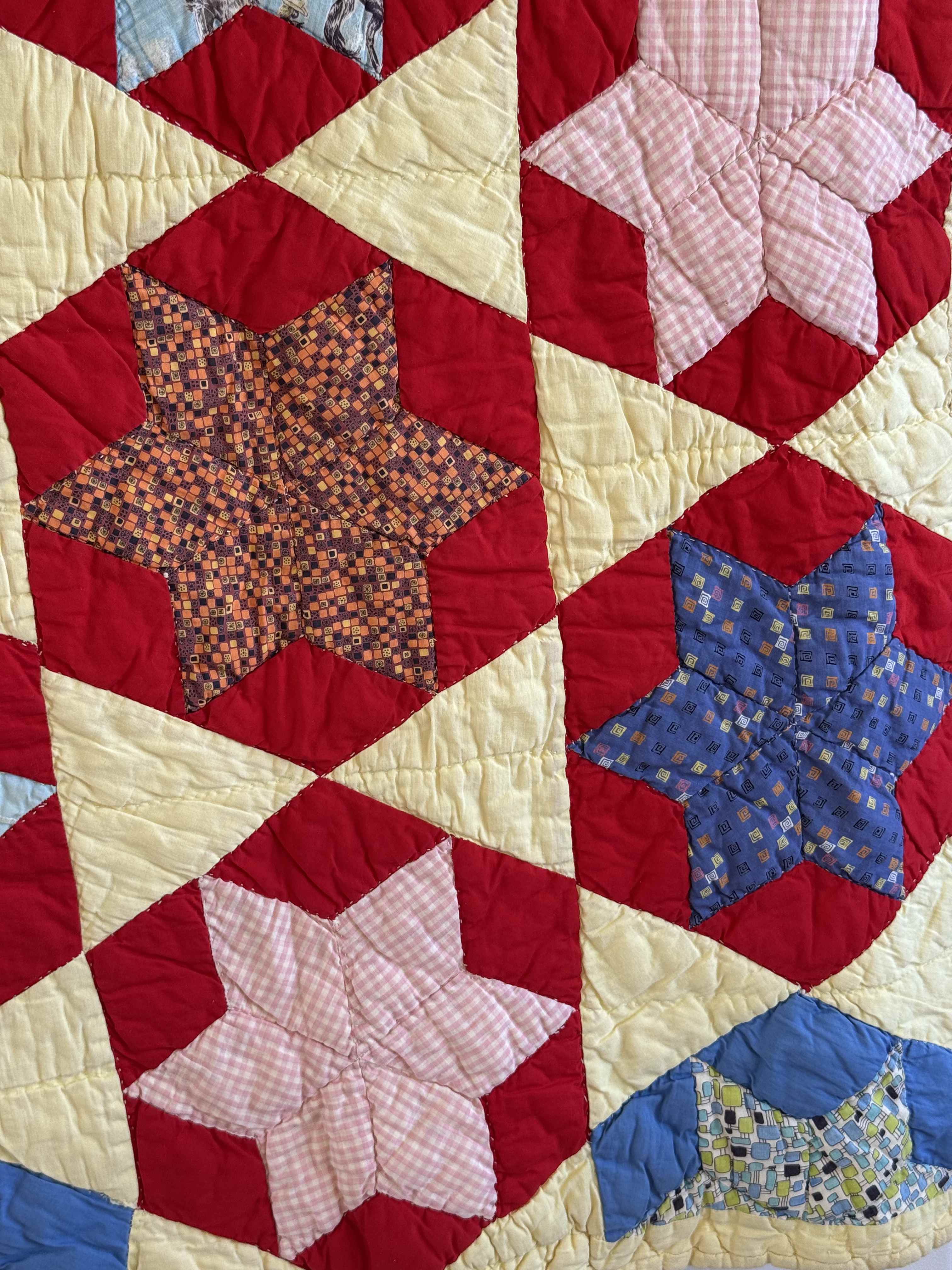 Antique Quilt Hexagonal Set on Point