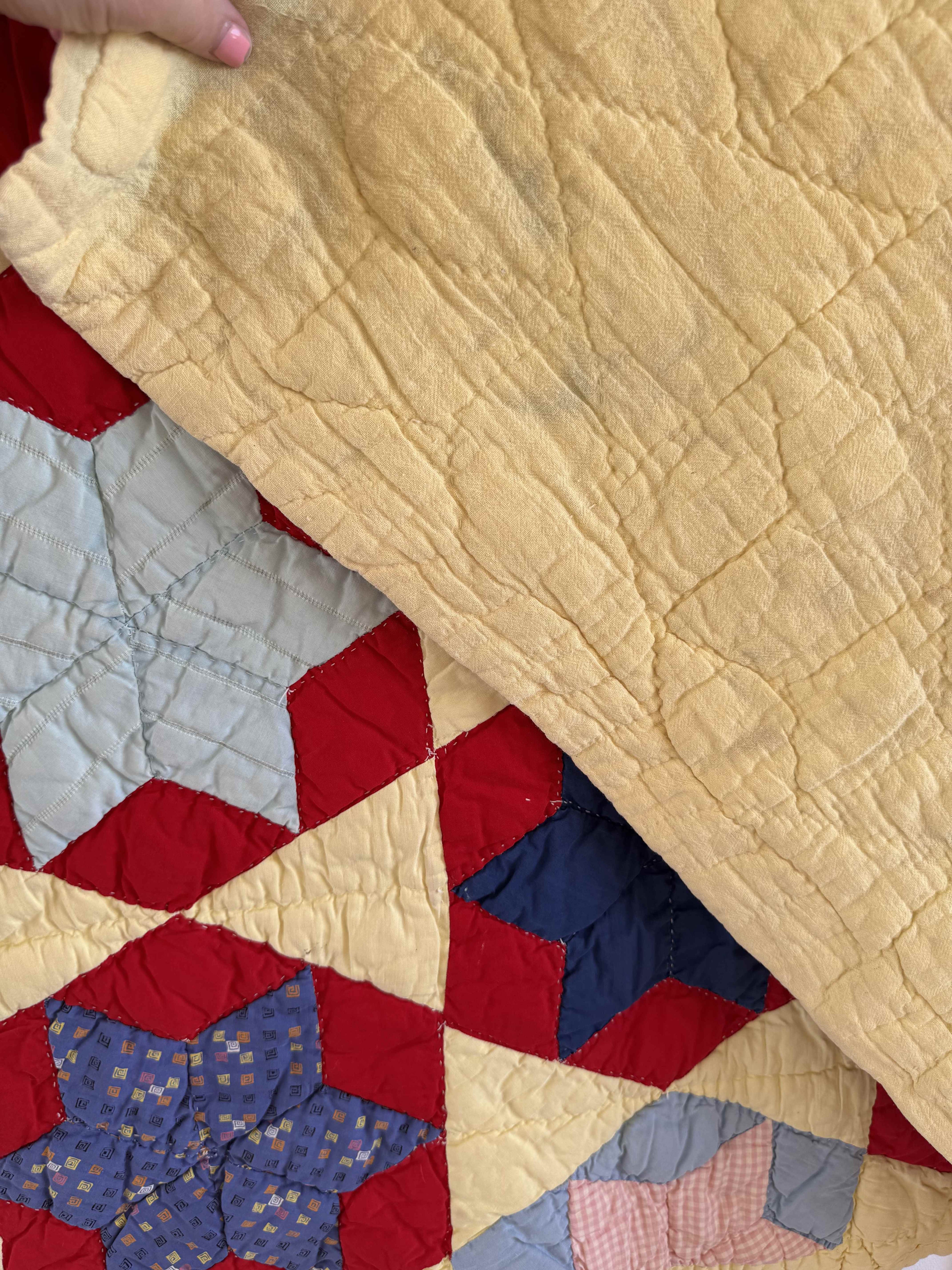 Antique Quilt Hexagonal Set on Point