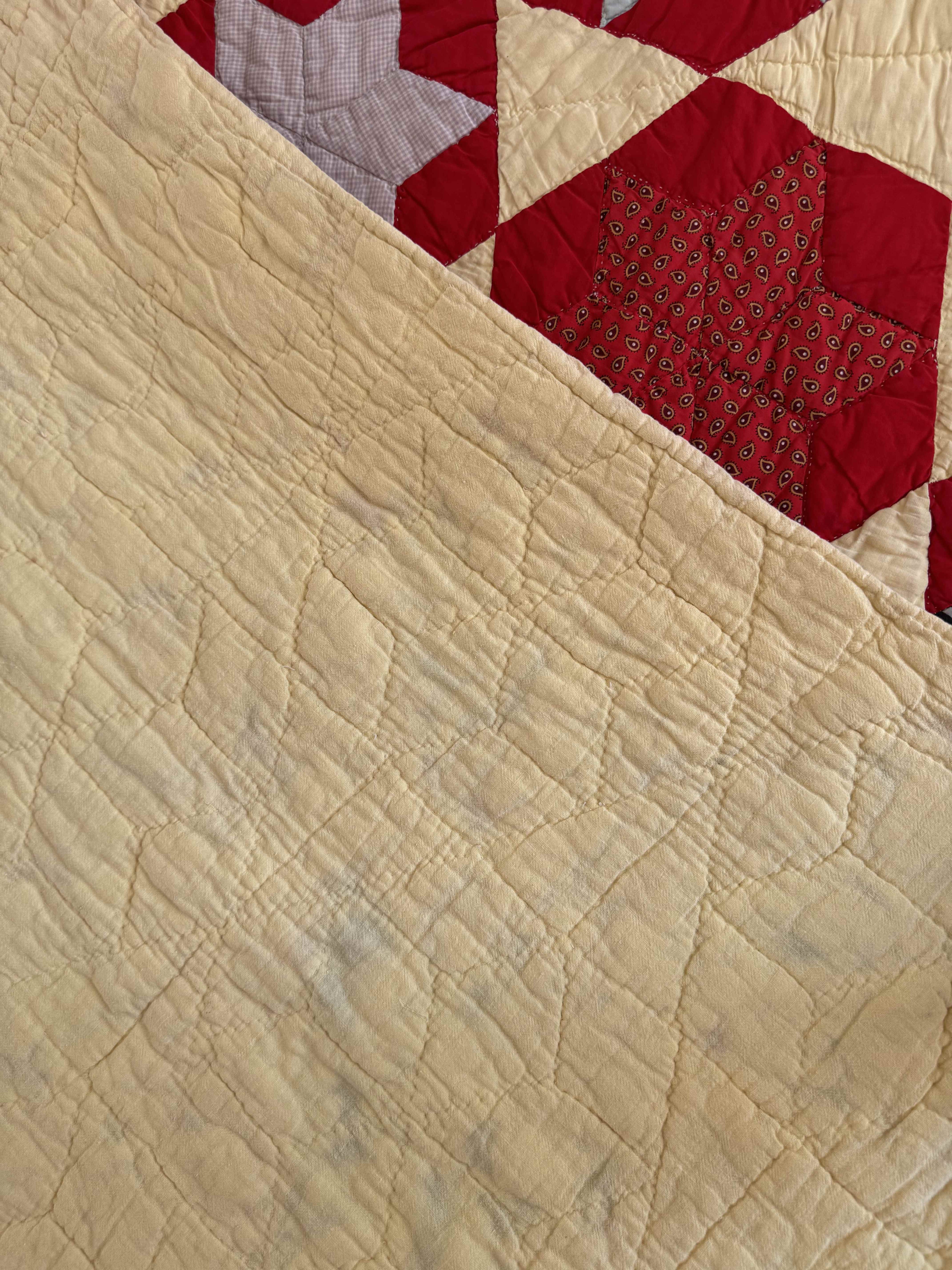 Antique Quilt Hexagonal Set on Point