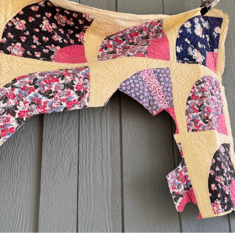 Vintage Cutter Quilt Grandmother's Fan