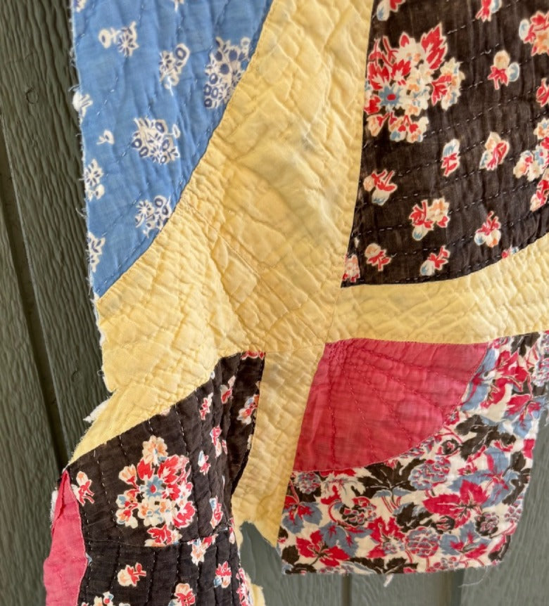 Vintage Cutter Quilt Grandmother's Fan
