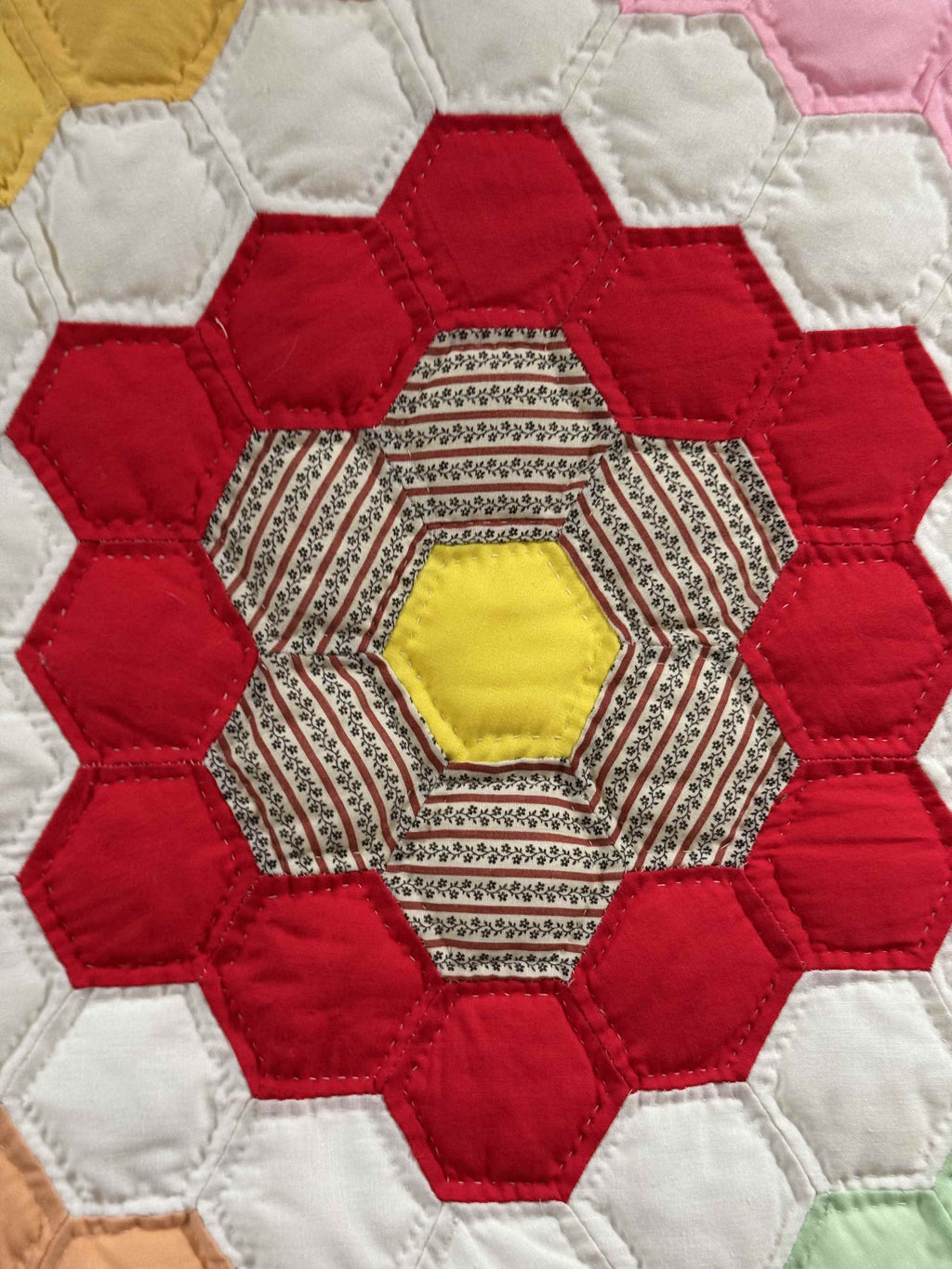 Vintage Quilt Grandmother's Flower Garden