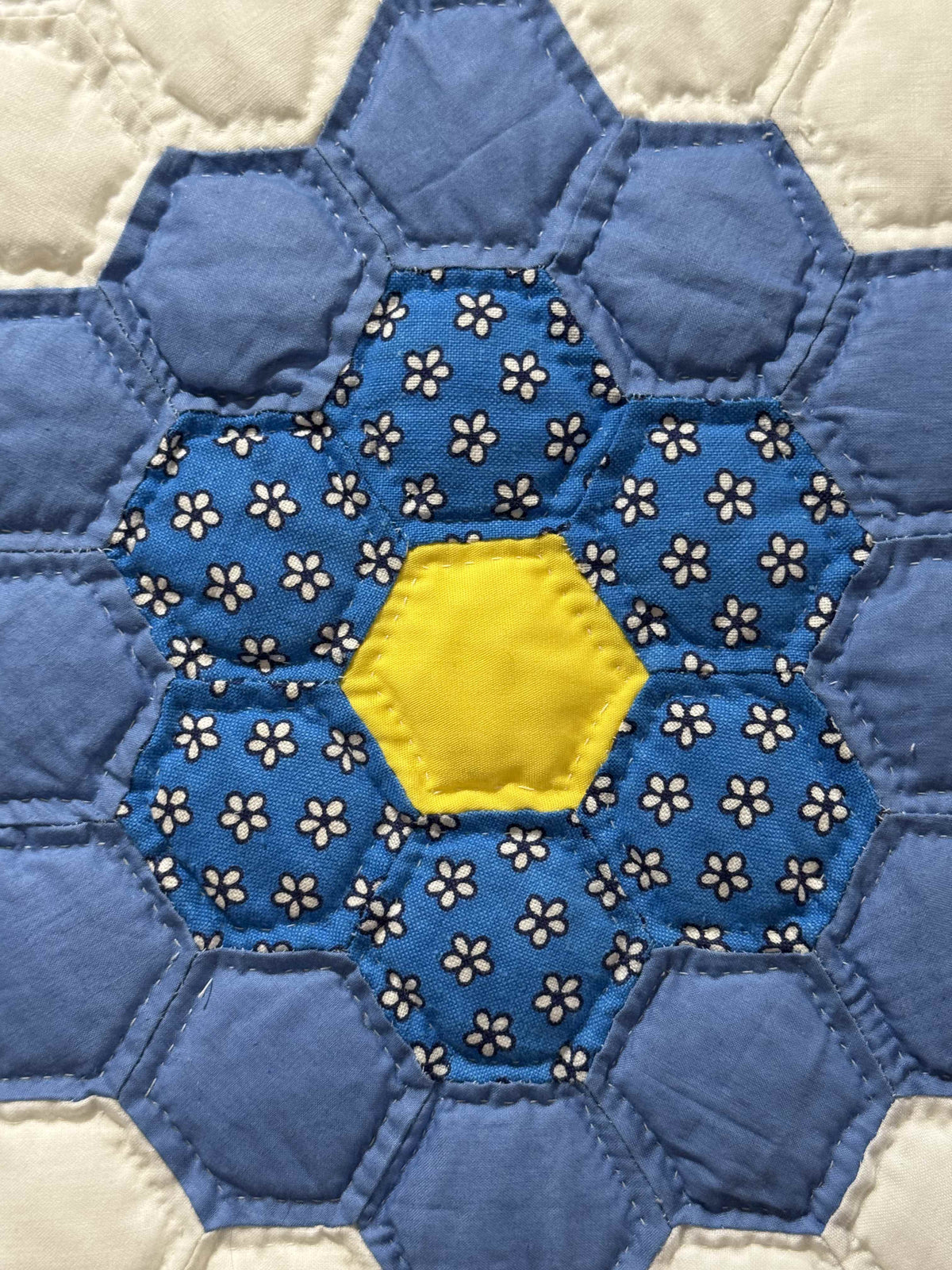 Vintage Quilt Grandmother's Flower Garden