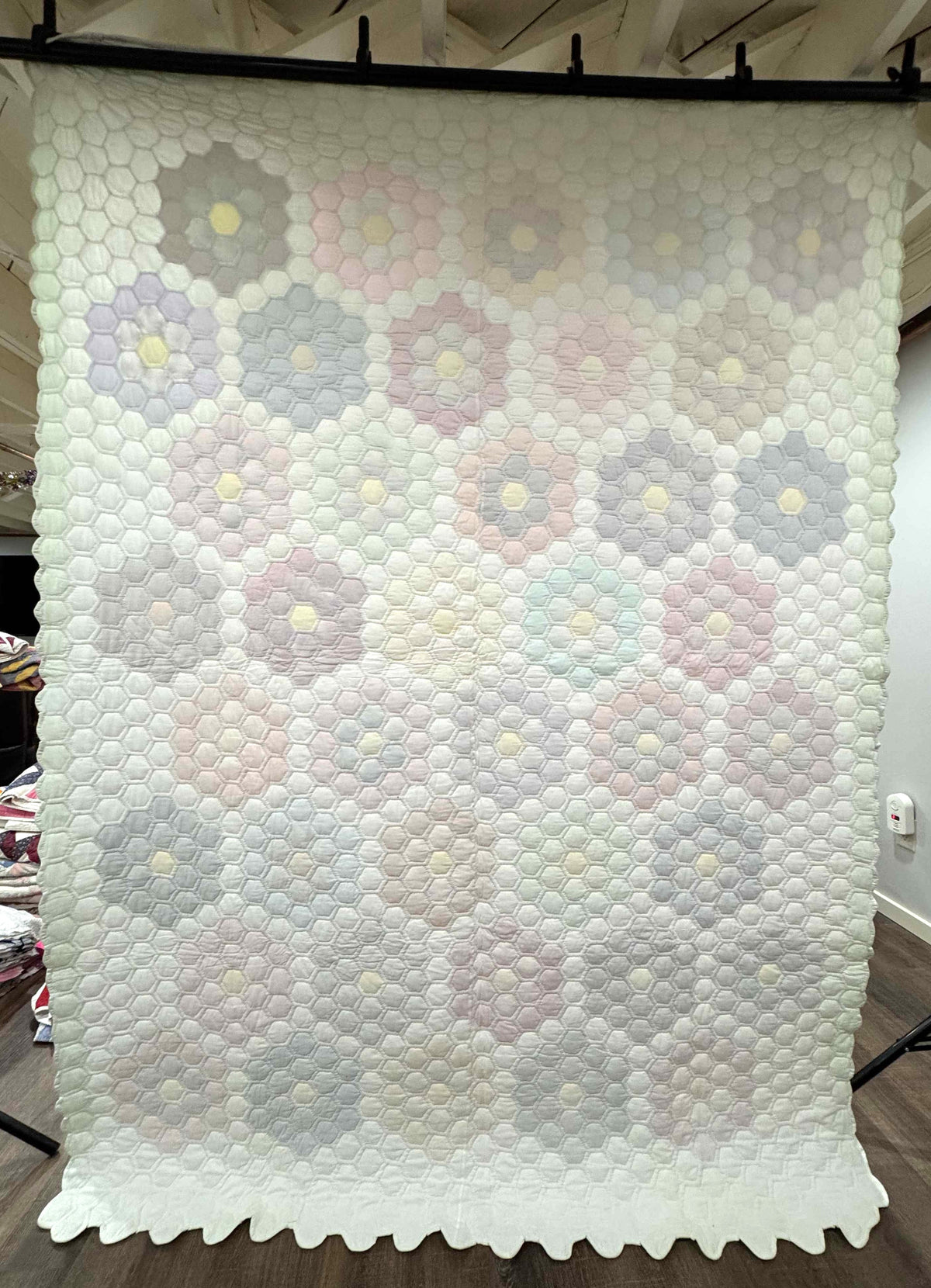 Vintage Quilt Grandmother's Flower Garden