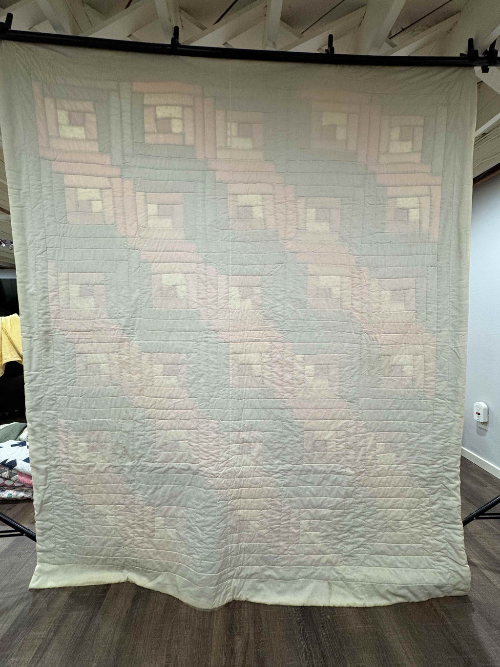 Vintage Quilt Autumn Log Cabin