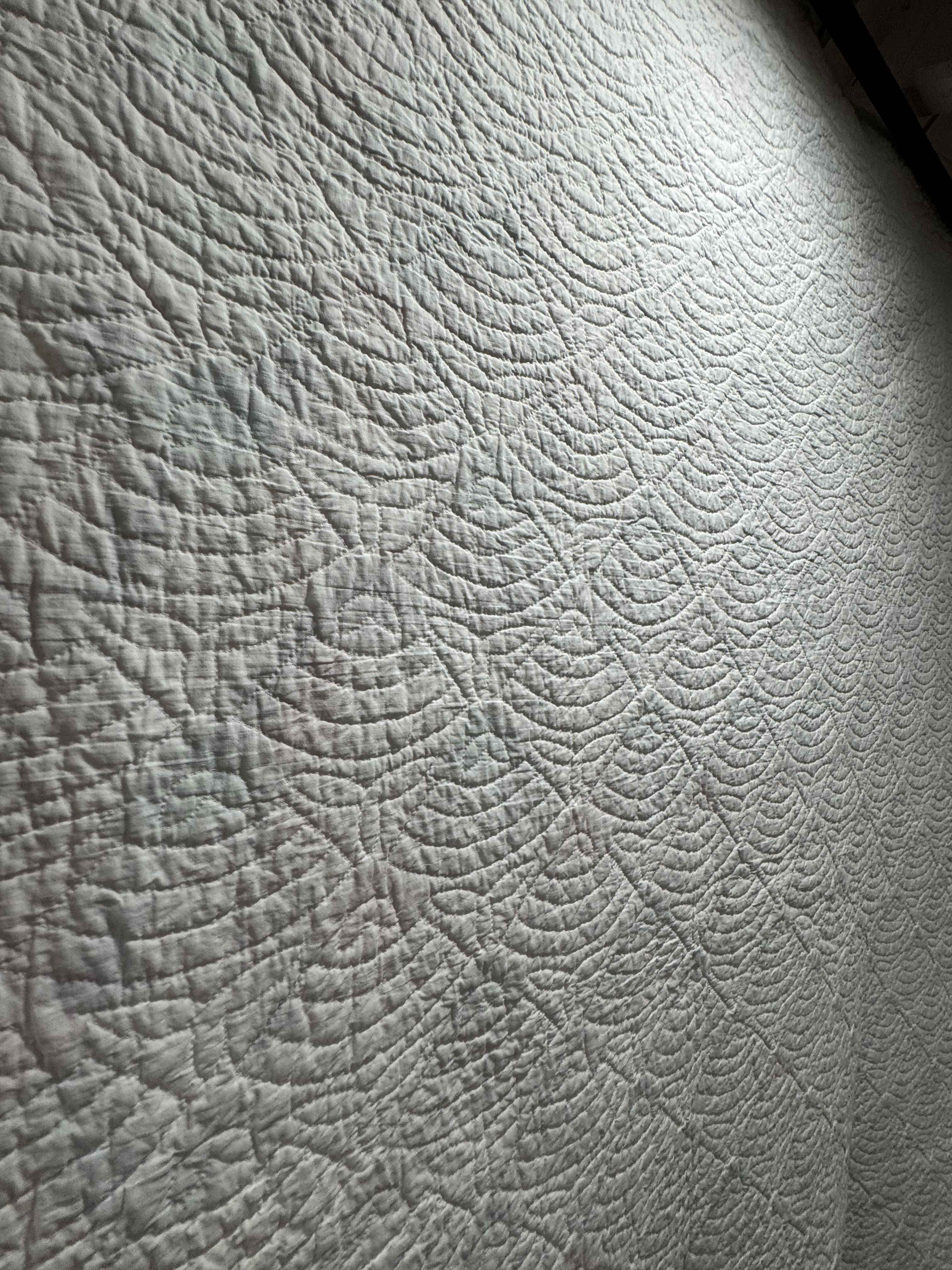 Vintage Quilt Grandmother's Fan Feed Sack