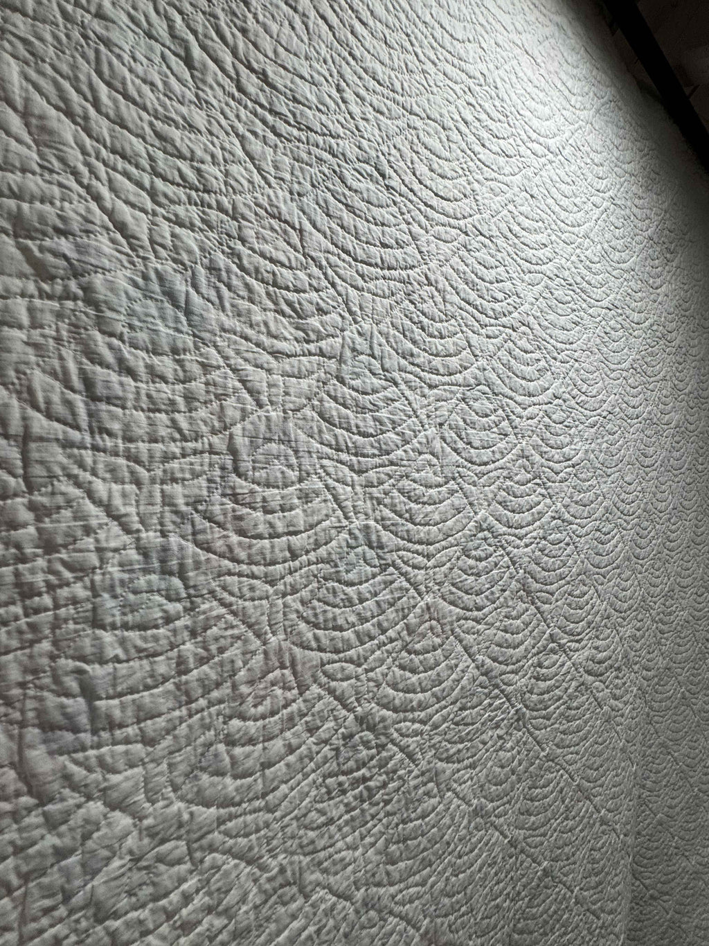 Vintage Quilt Grandmother's Fan Feed Sack