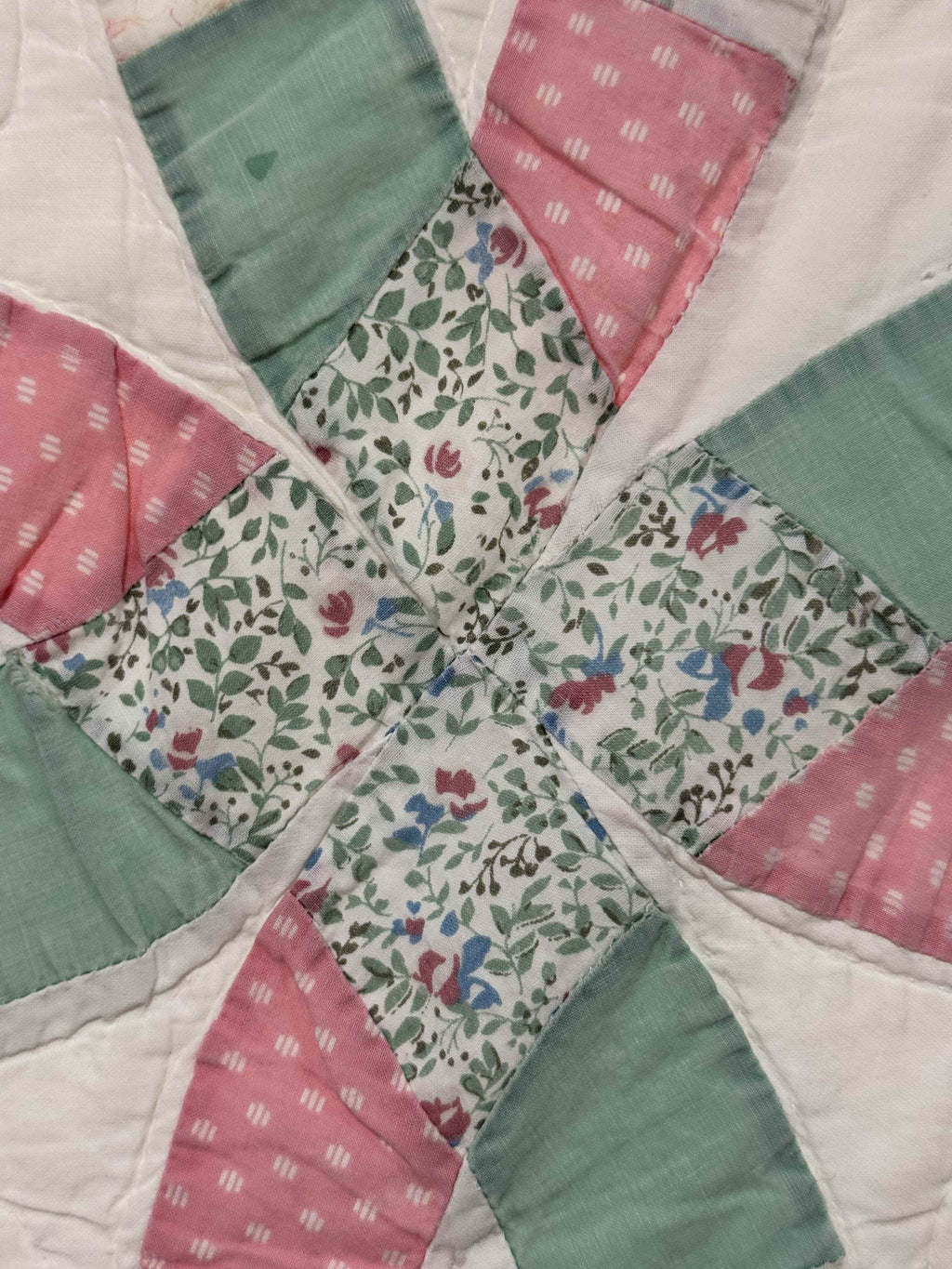 Vintage Double Wedding Ring Quilt