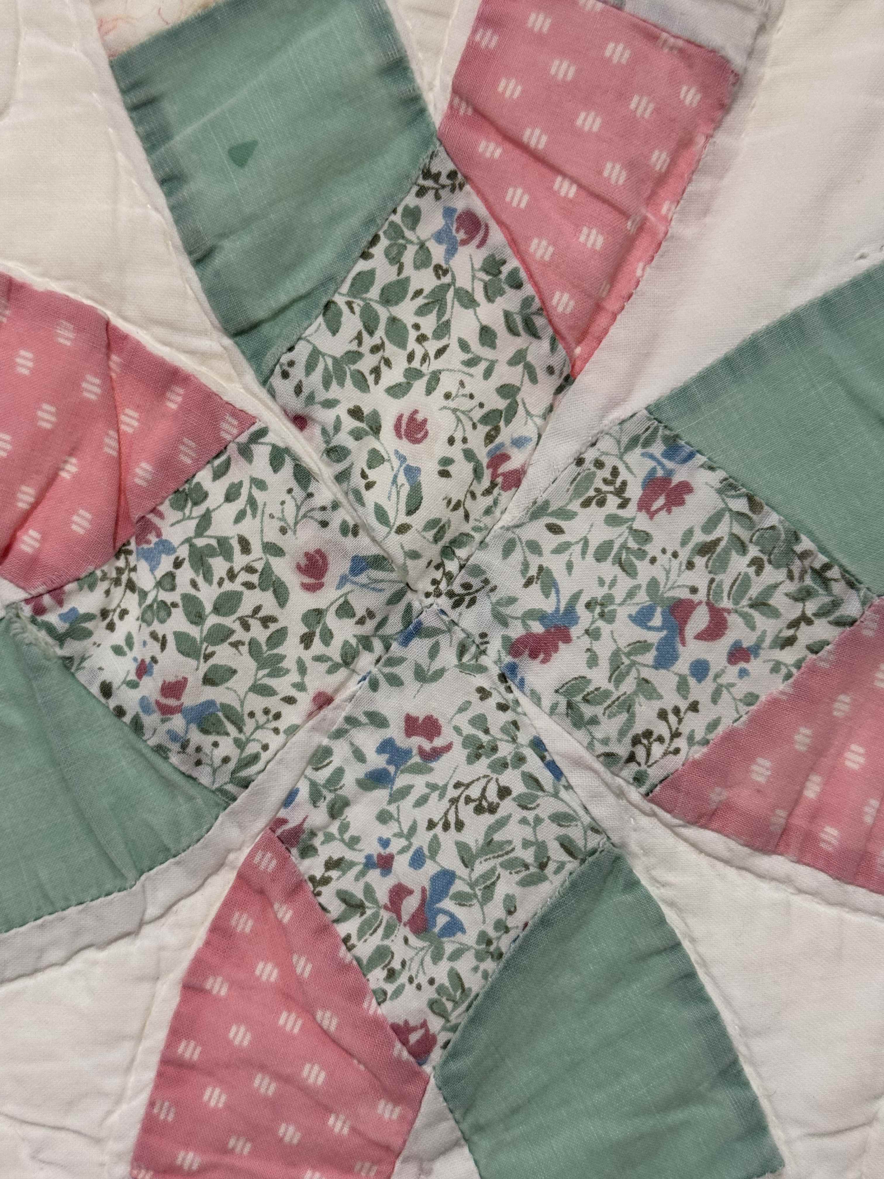 Vintage Double Wedding Ring Quilt