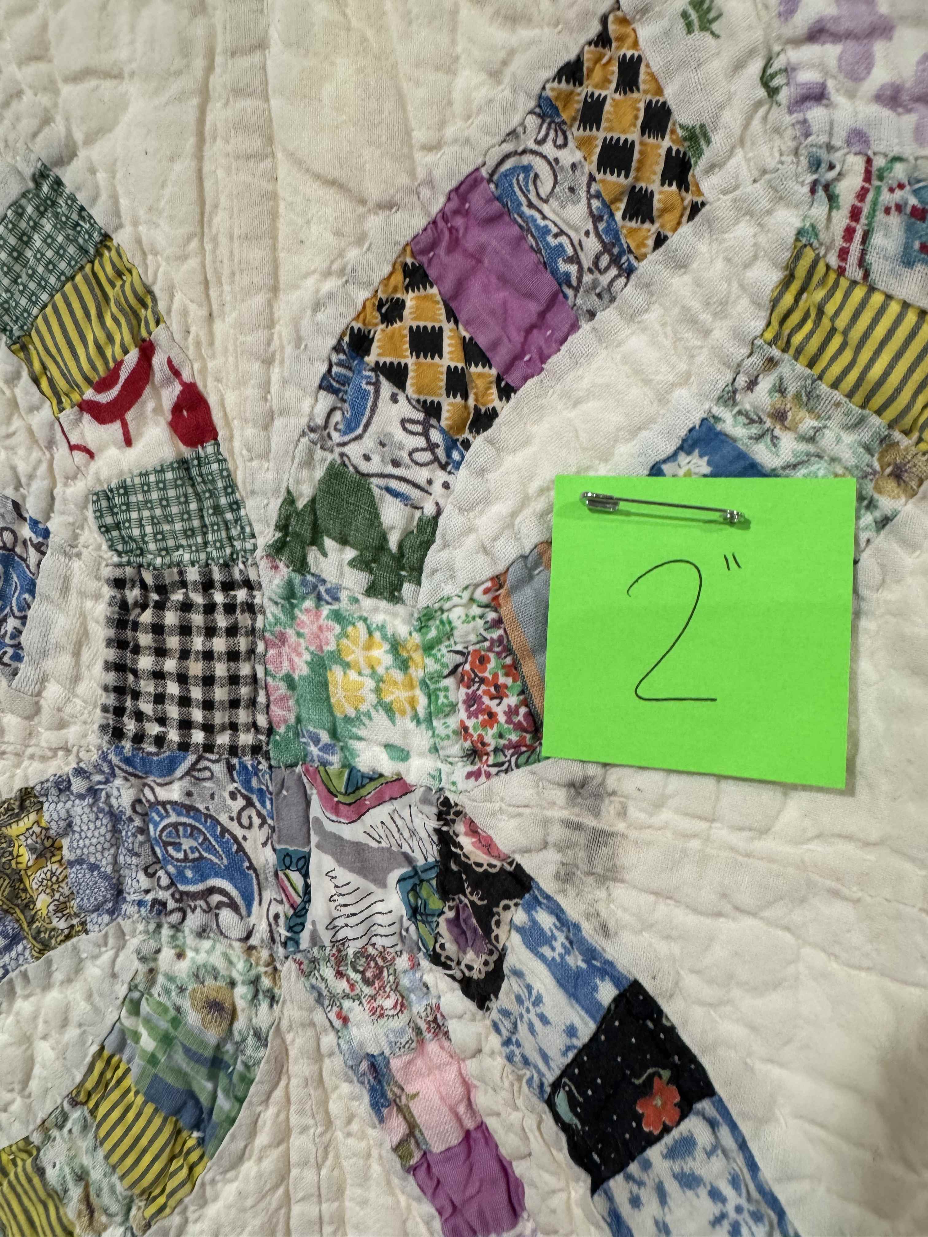 Vintage Double Wedding Ring Quilt