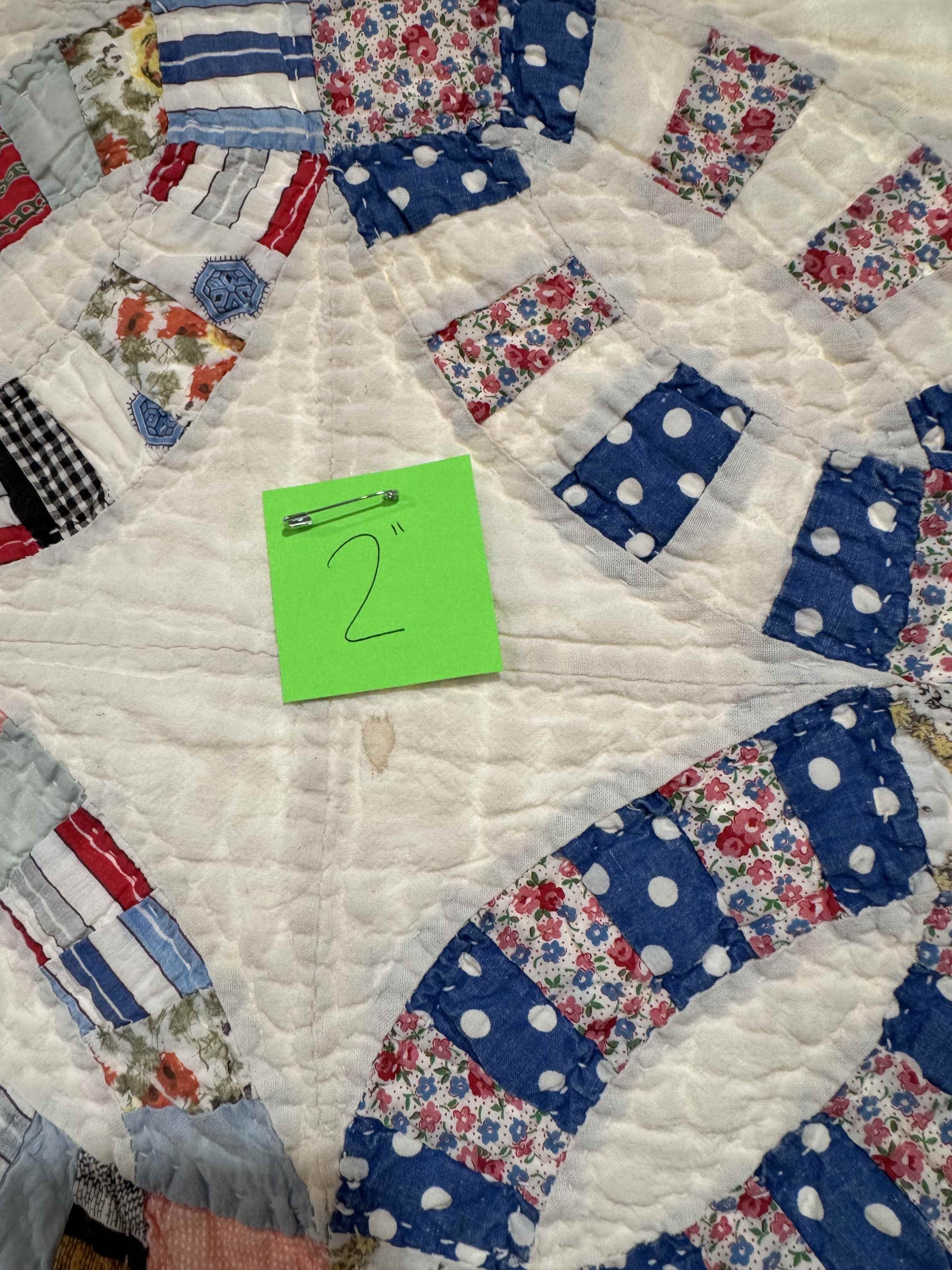 Vintage Double Wedding Ring Quilt