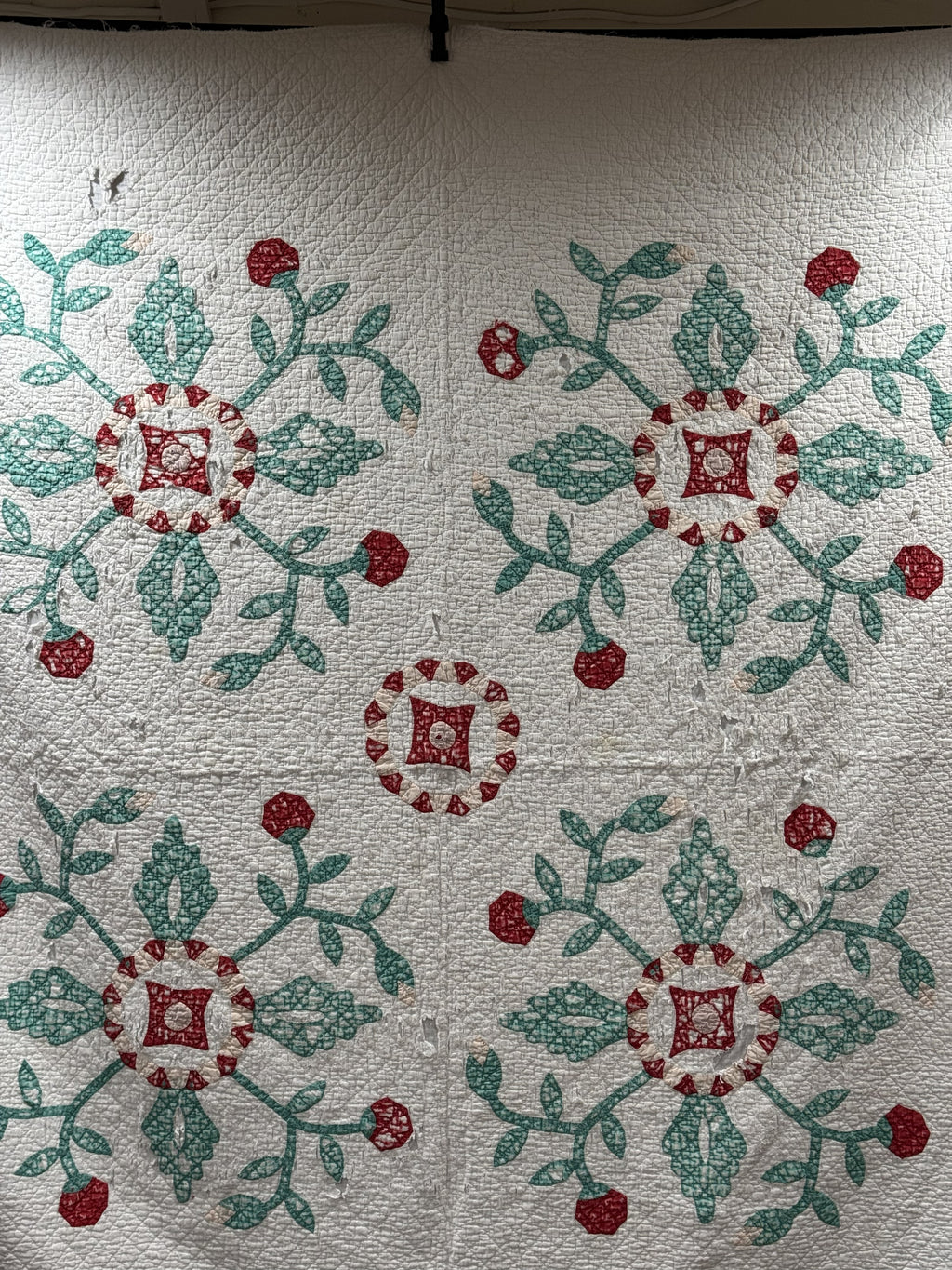 Vintage Cutter Quilt Mid Century Applique