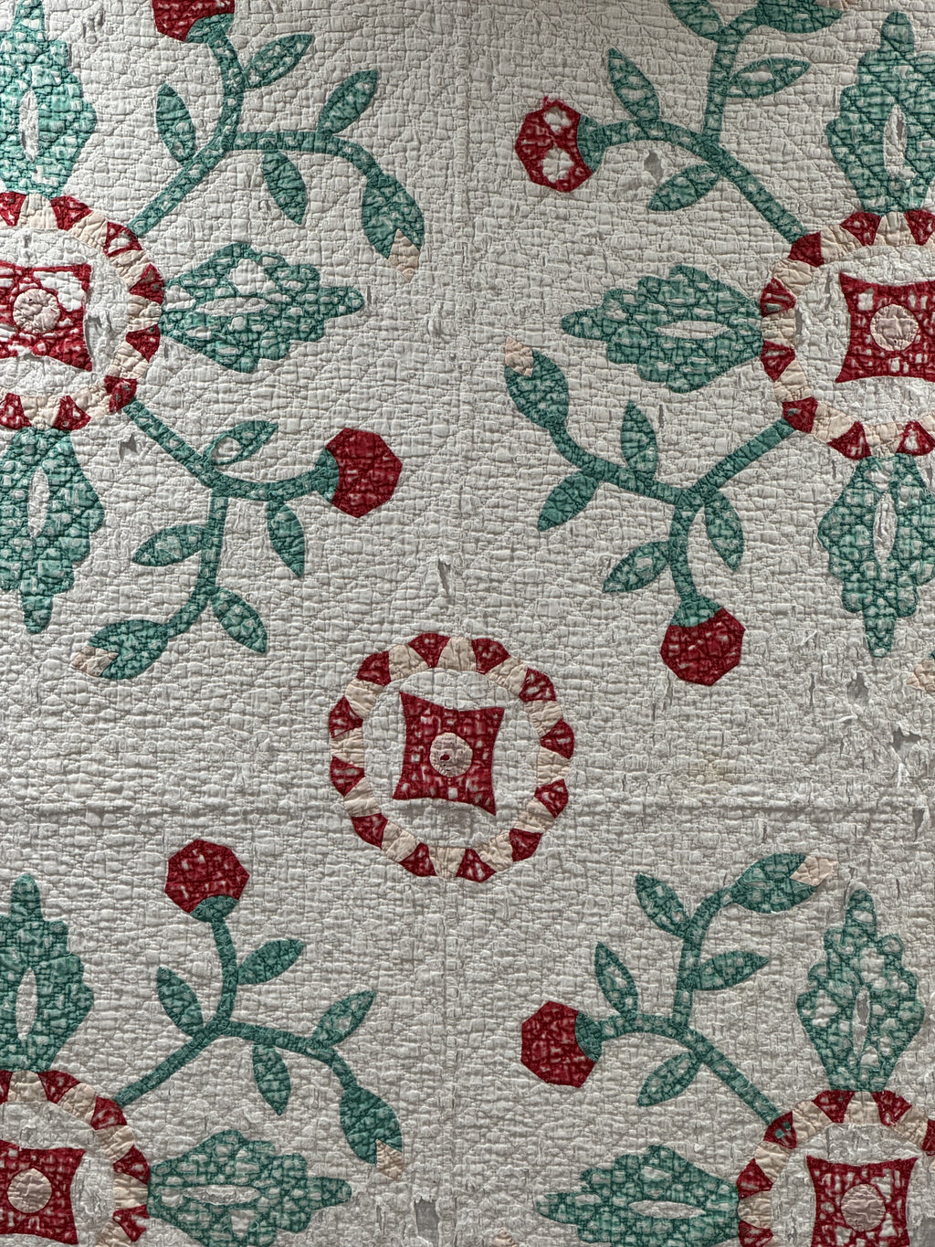Vintage Cutter Quilt Mid Century Applique