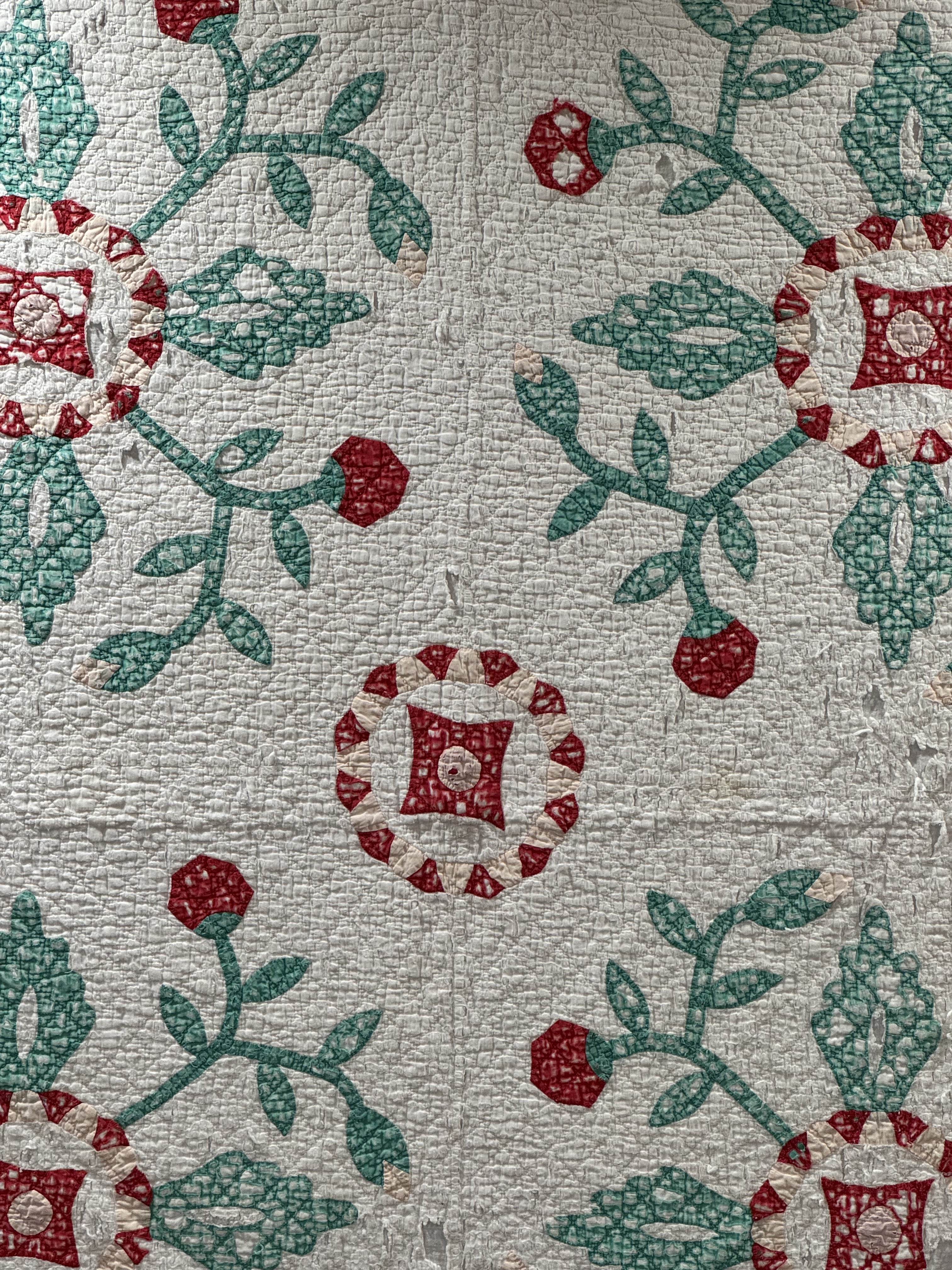 Vintage Cutter Quilt Mid Century Applique