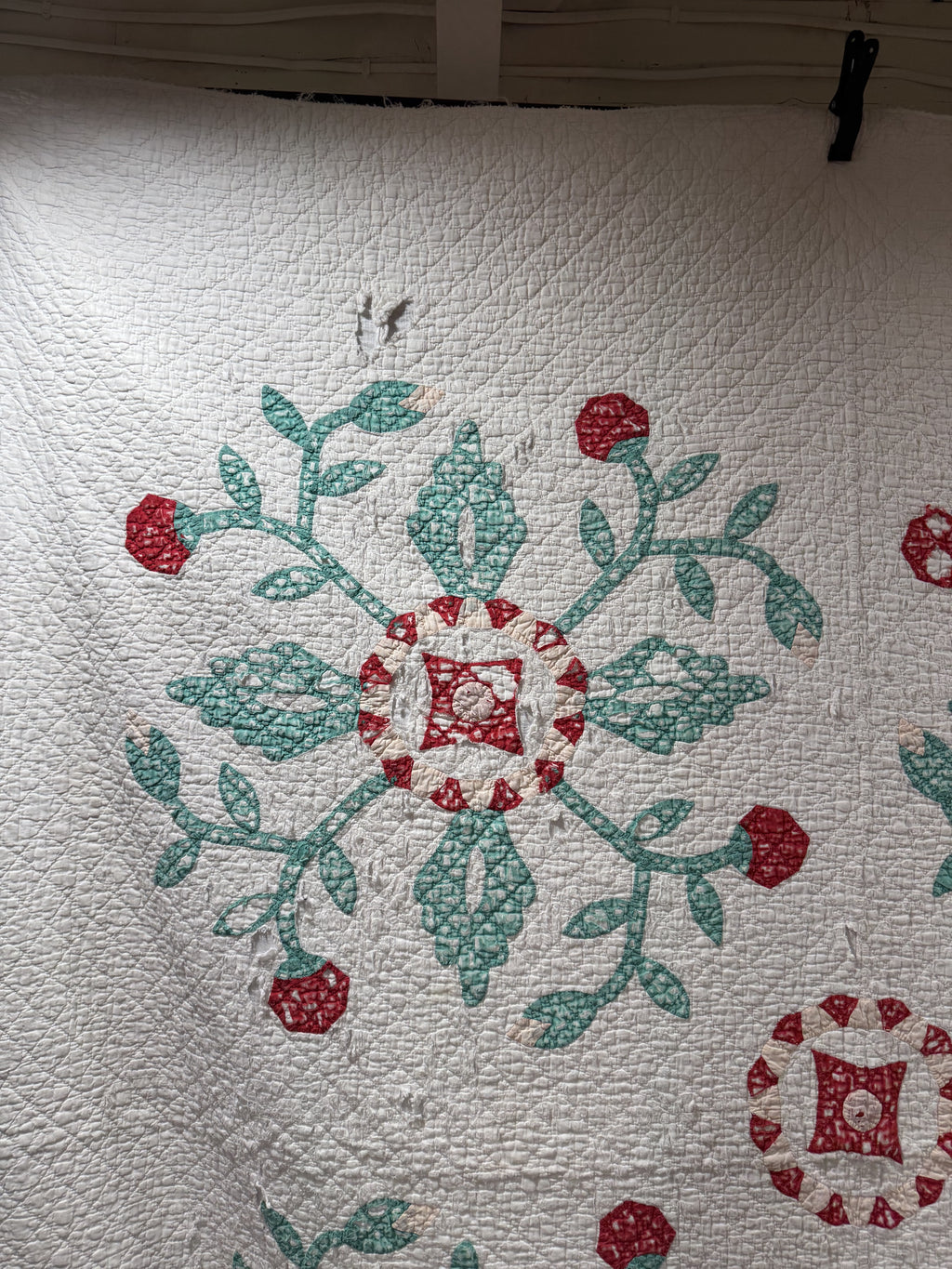 Vintage Cutter Quilt Mid Century Applique