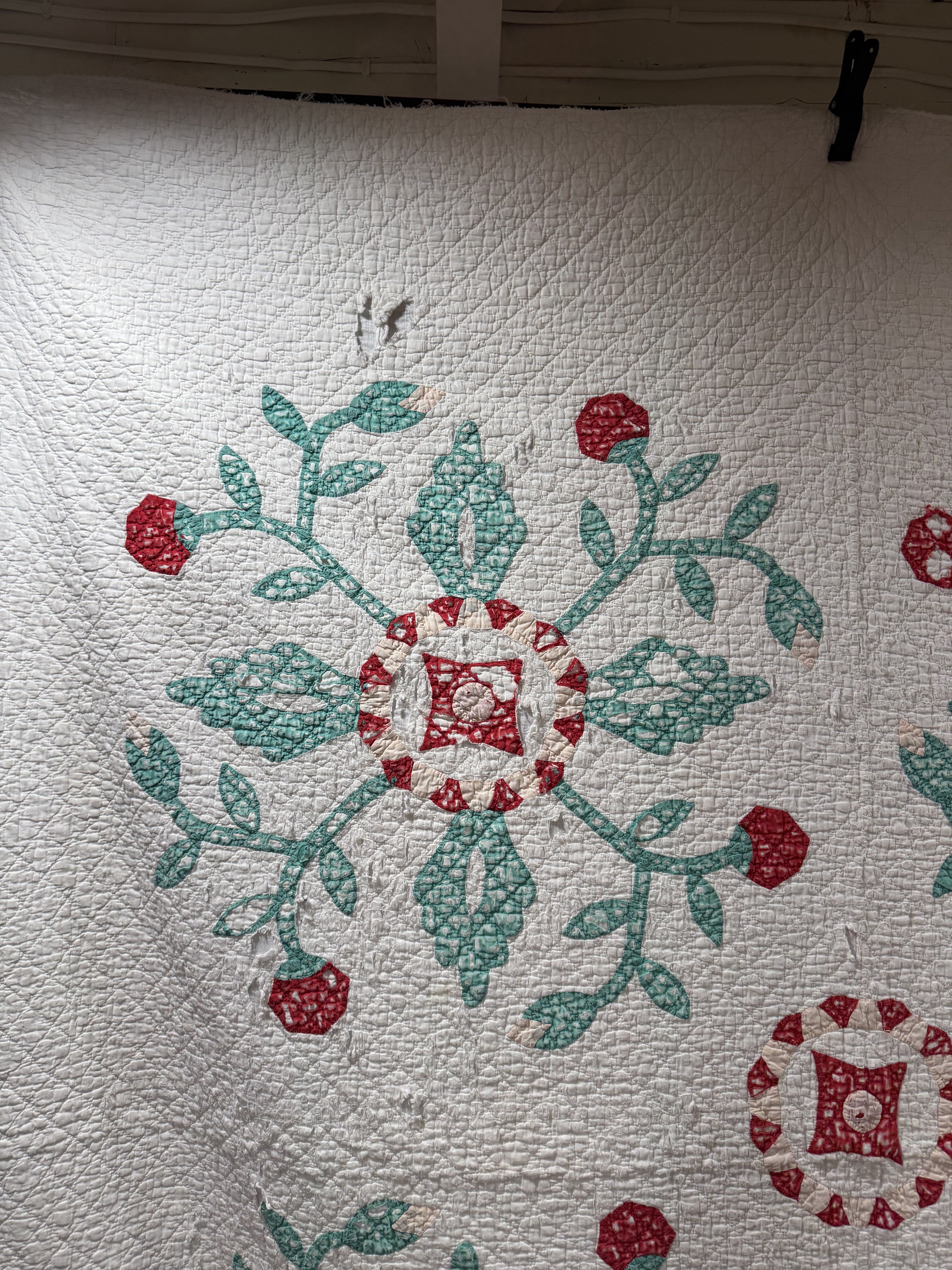 Vintage Cutter Quilt Mid Century Applique