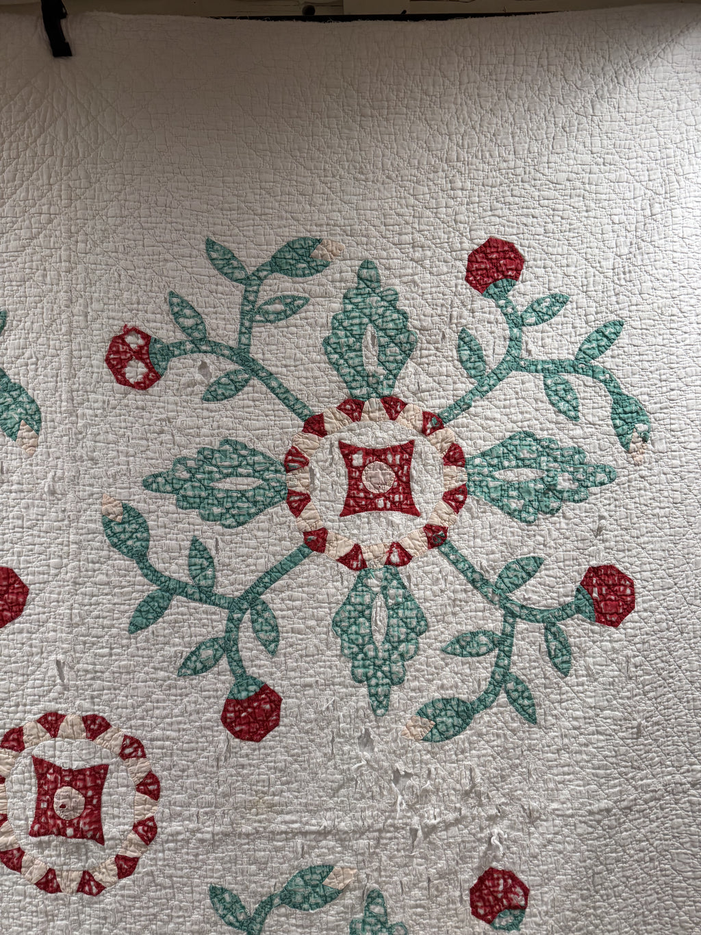 Vintage Cutter Quilt Mid Century Applique