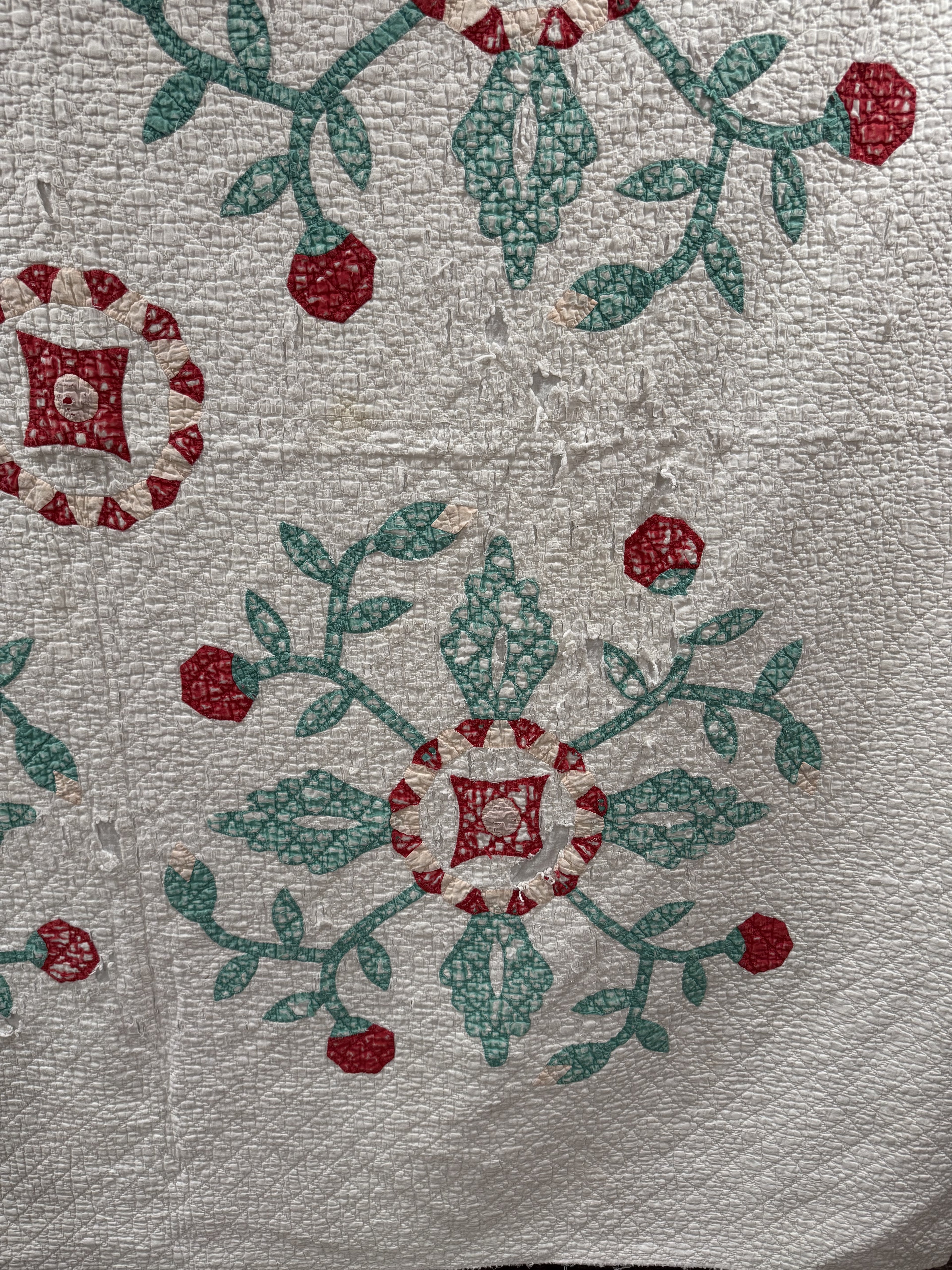 Vintage Cutter Quilt Mid Century Applique