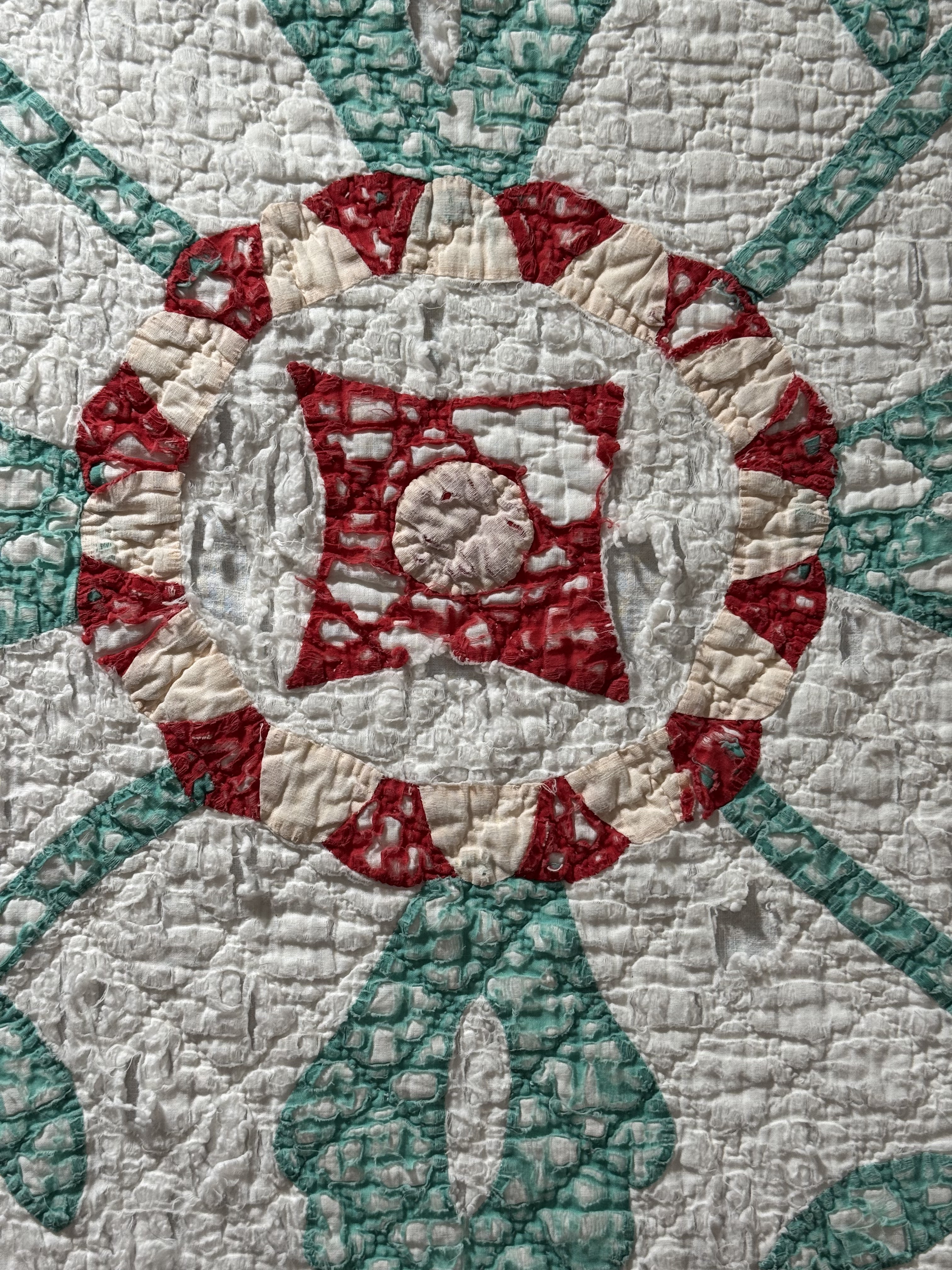 Vintage Cutter Quilt Mid Century Applique