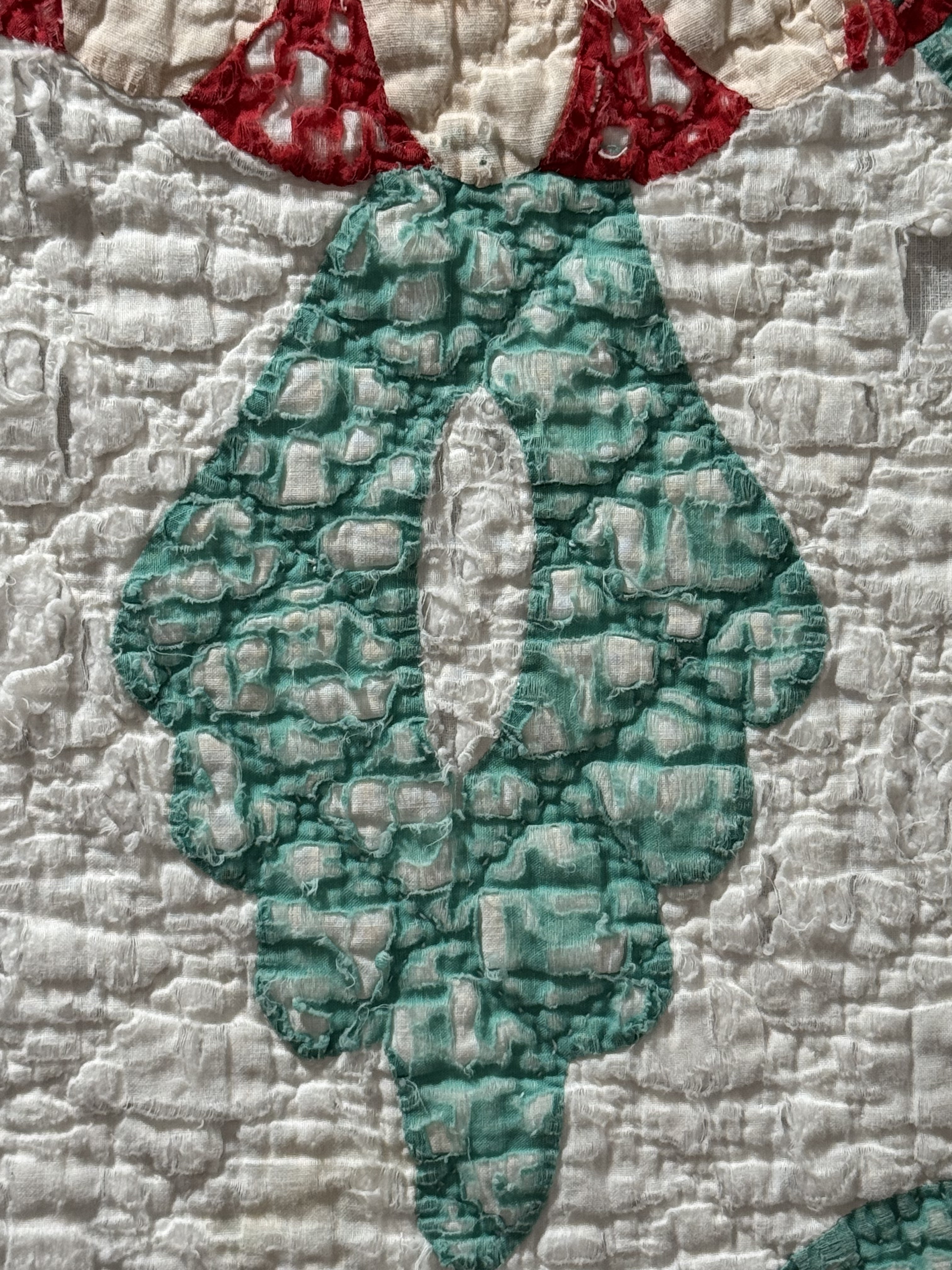 Vintage Cutter Quilt Mid Century Applique