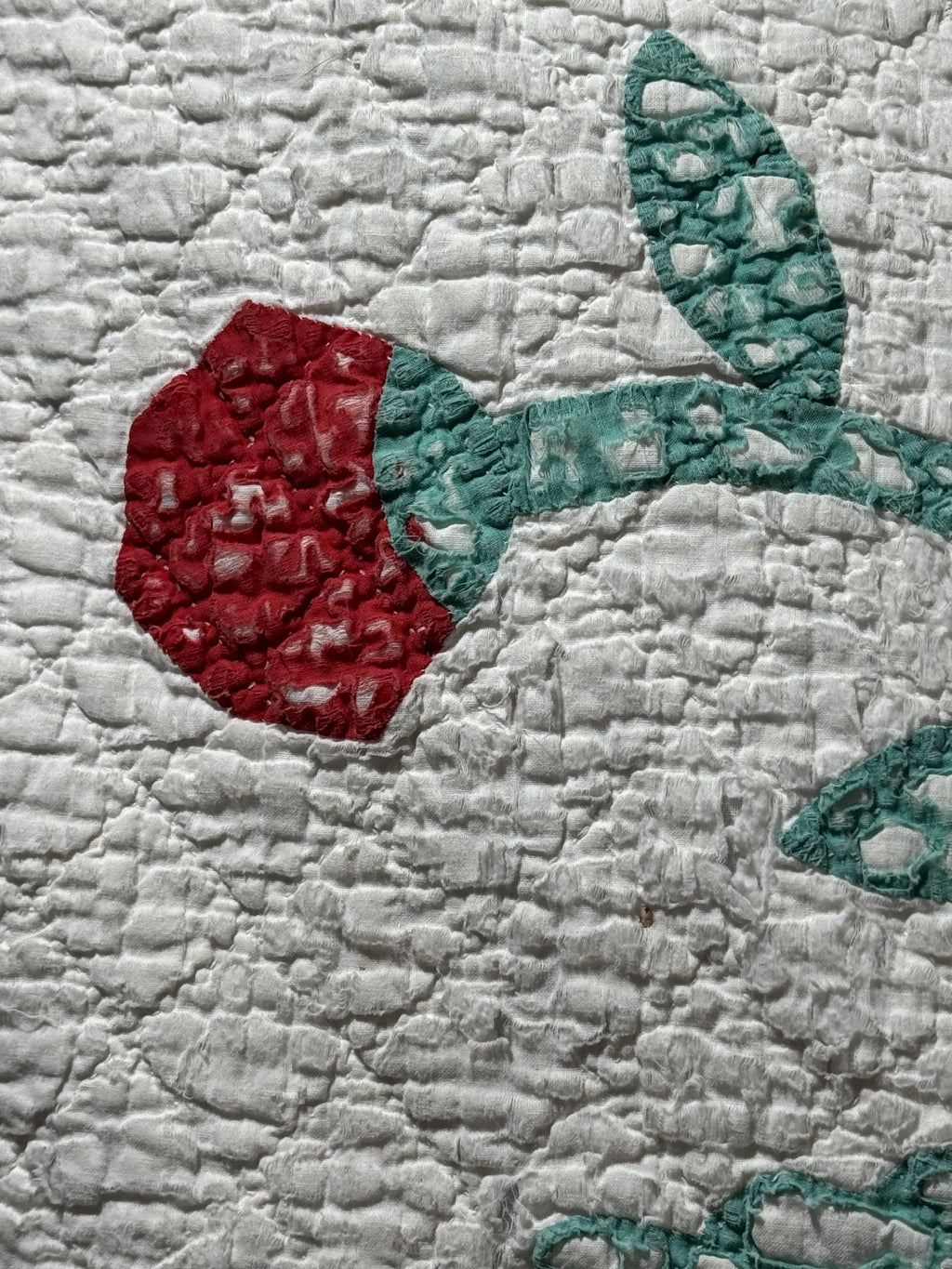 Vintage Cutter Quilt Mid Century Applique