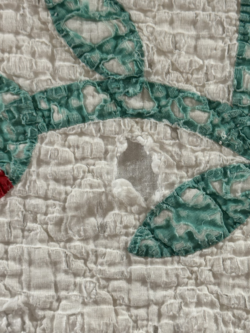Vintage Cutter Quilt Mid Century Applique