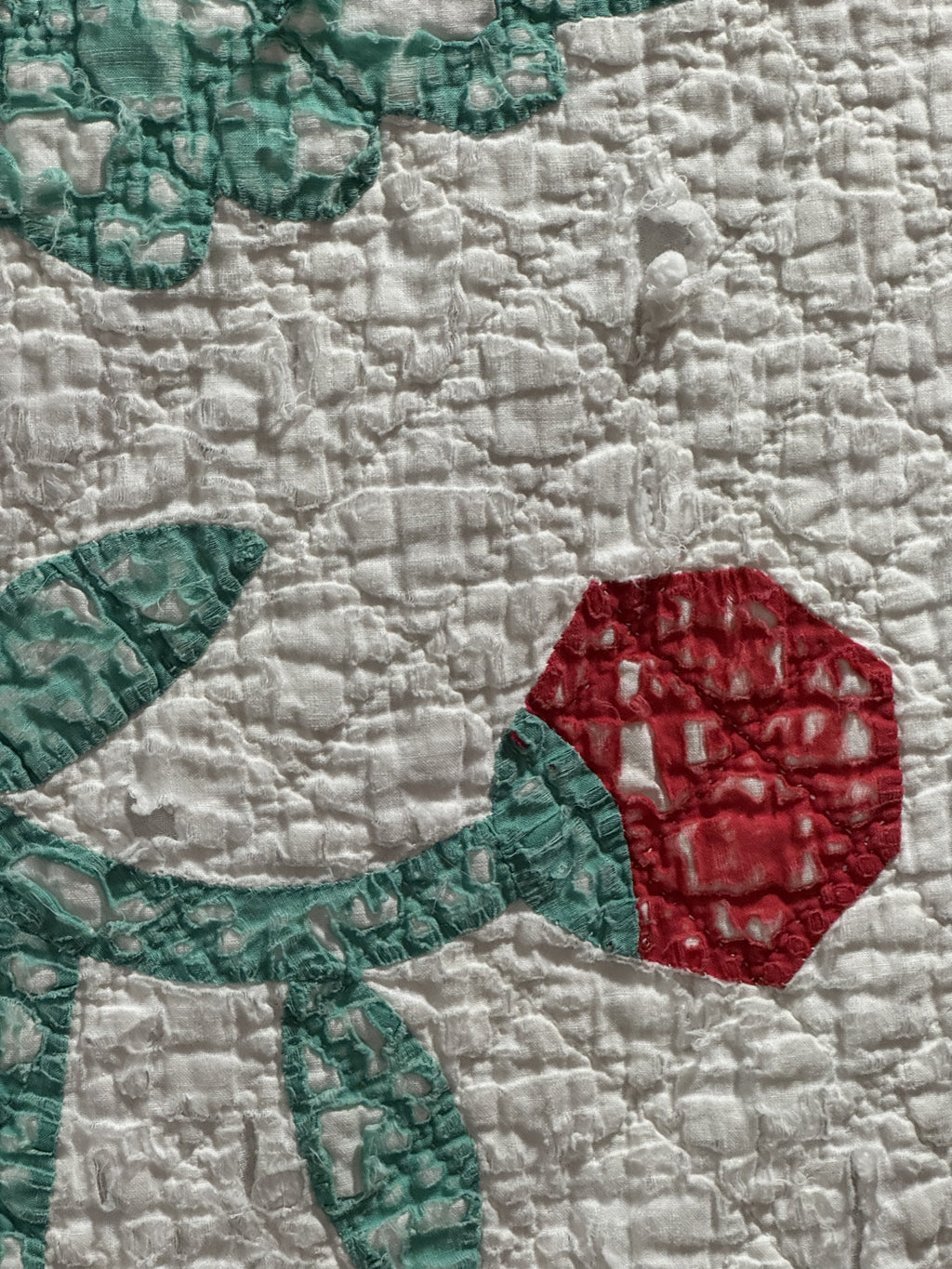 Vintage Cutter Quilt Mid Century Applique