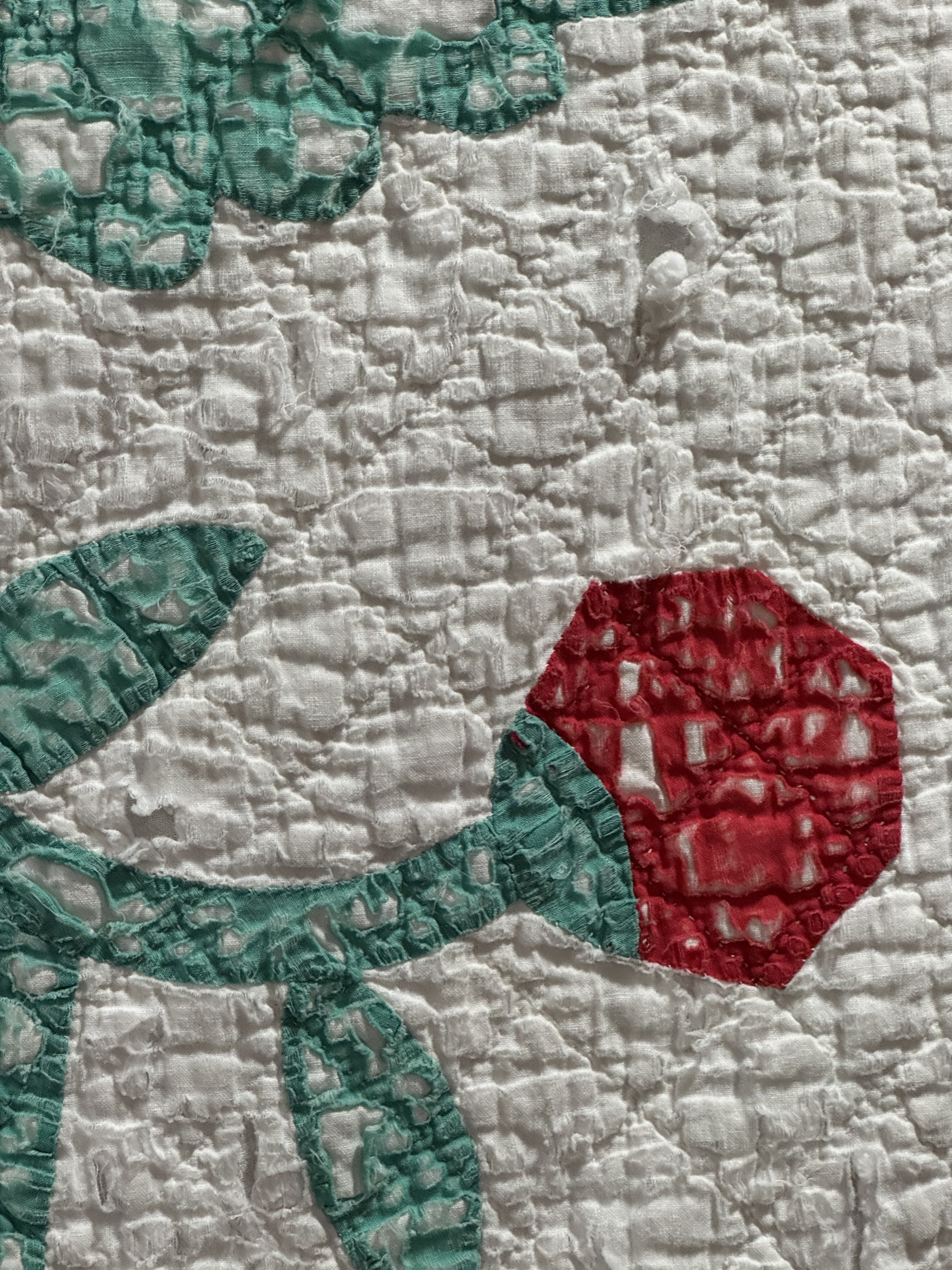 Vintage Cutter Quilt Mid Century Applique