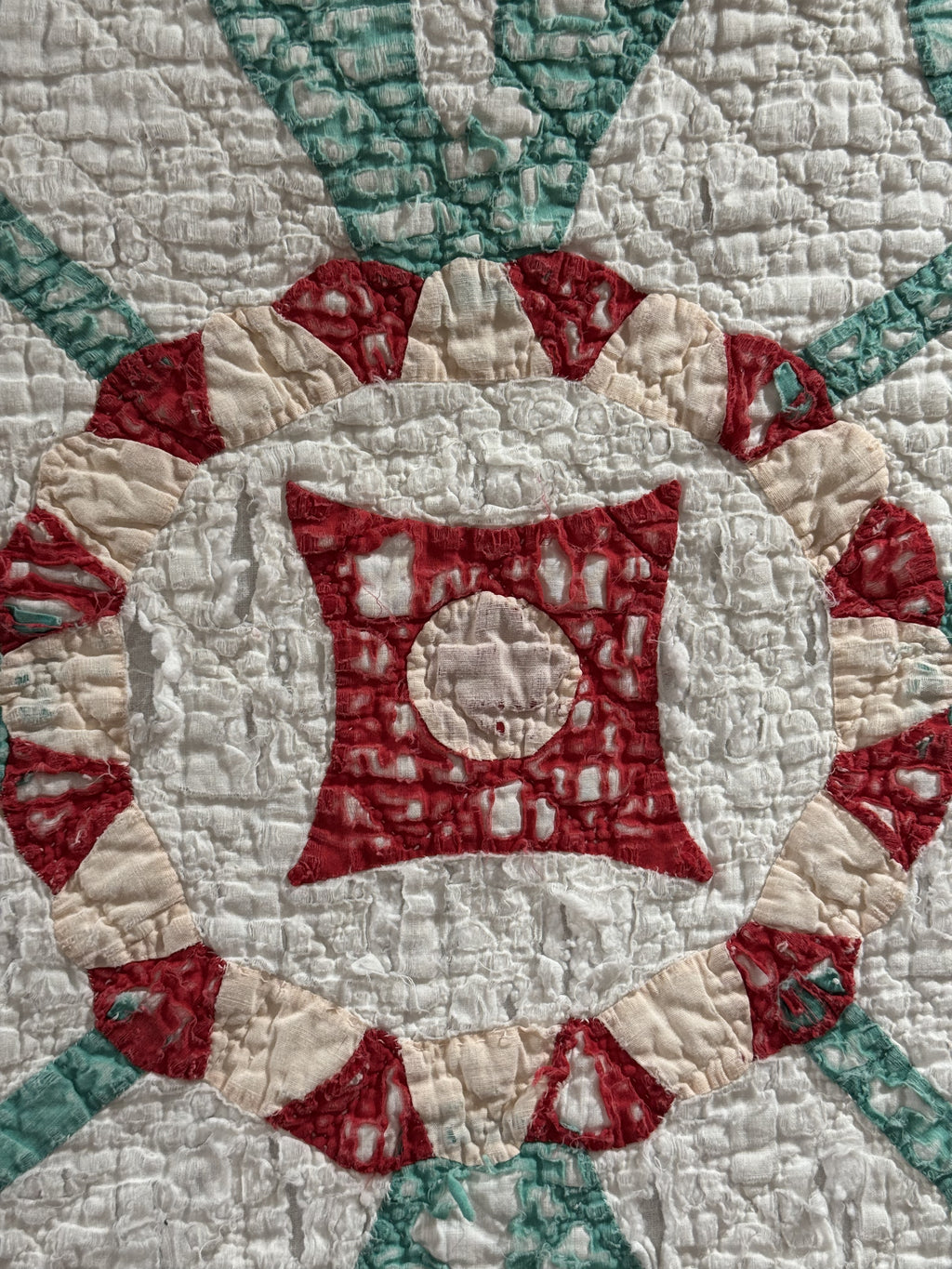 Vintage Cutter Quilt Mid Century Applique