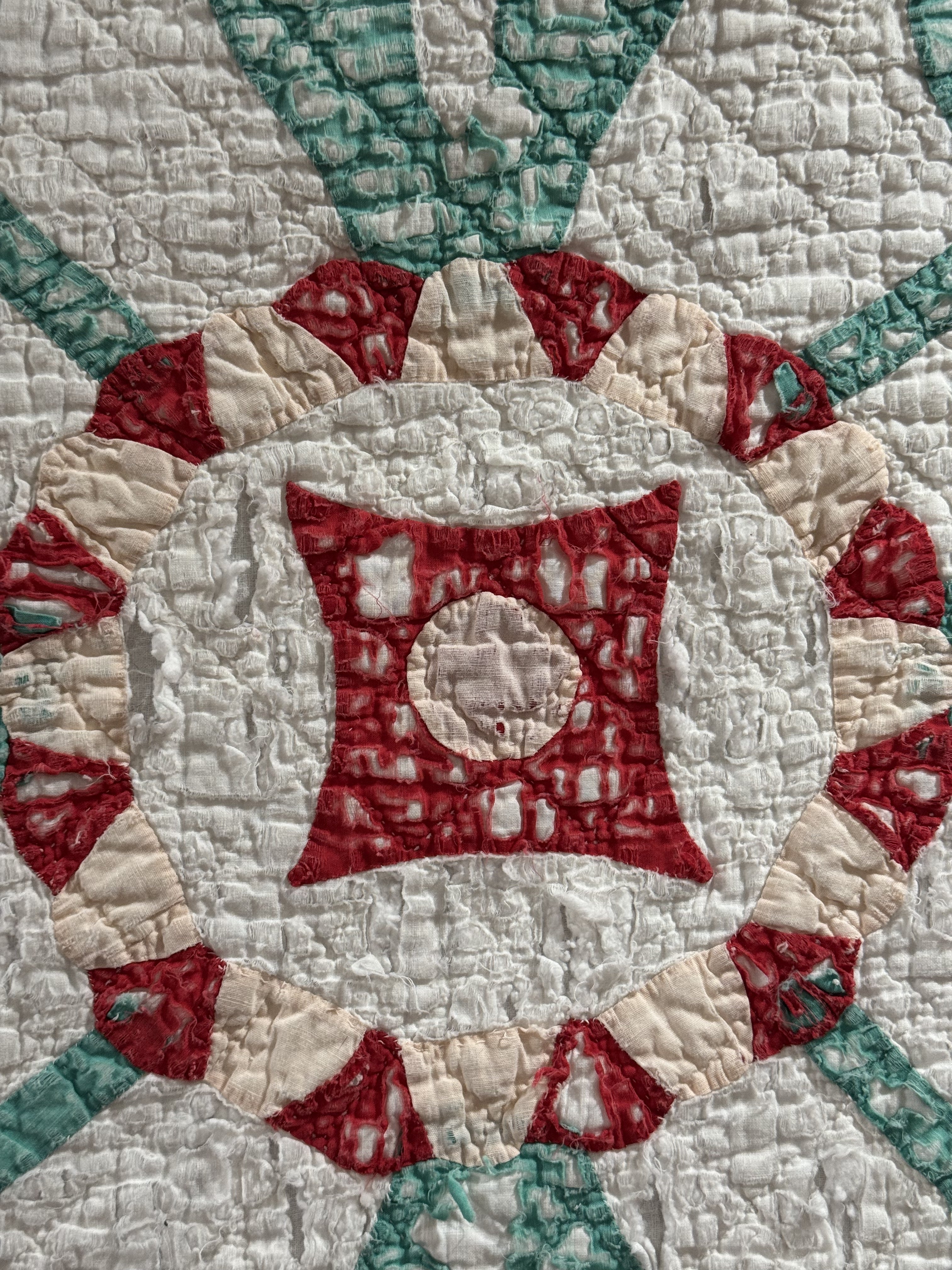 Vintage Cutter Quilt Mid Century Applique