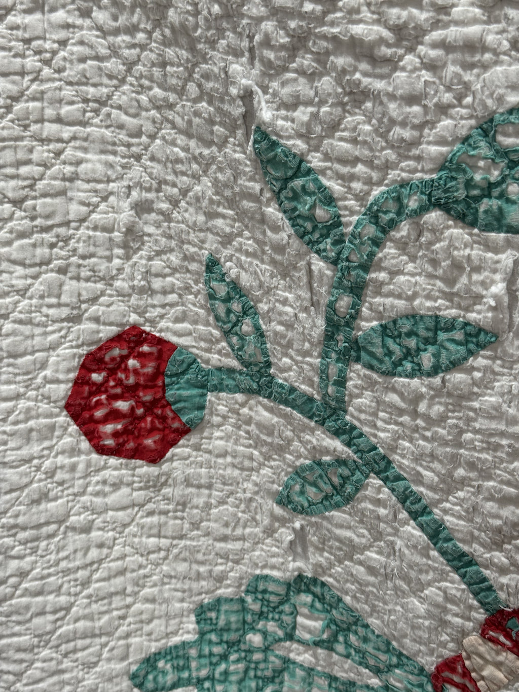 Vintage Cutter Quilt Mid Century Applique