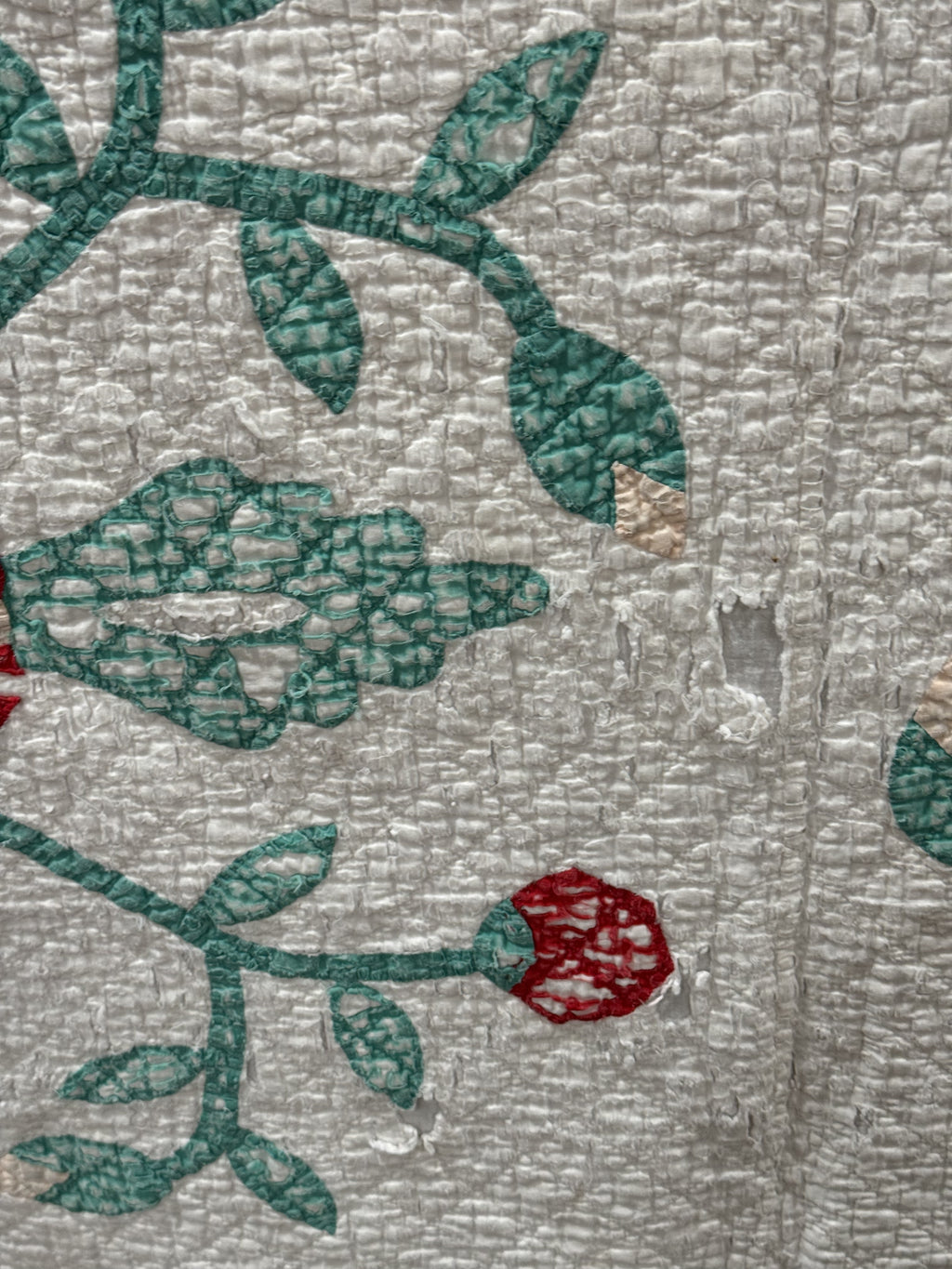 Vintage Cutter Quilt Mid Century Applique