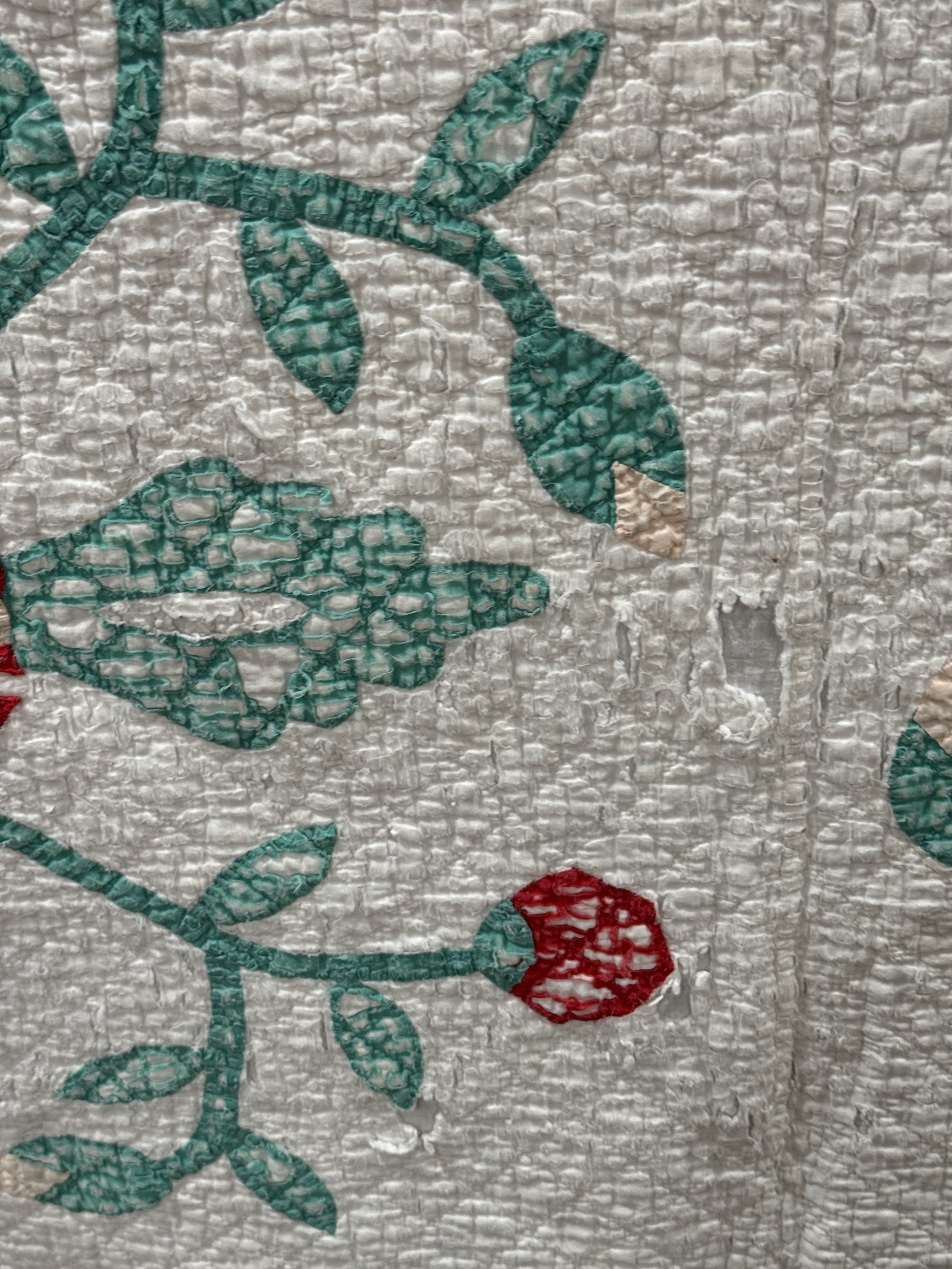 Vintage Cutter Quilt Mid Century Applique