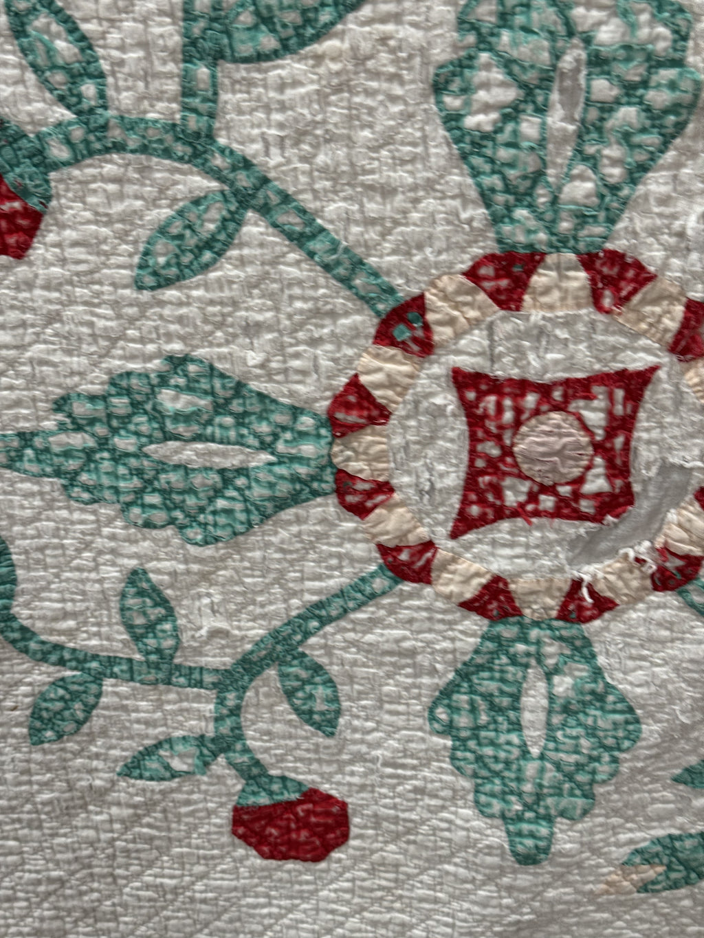 Vintage Cutter Quilt Mid Century Applique
