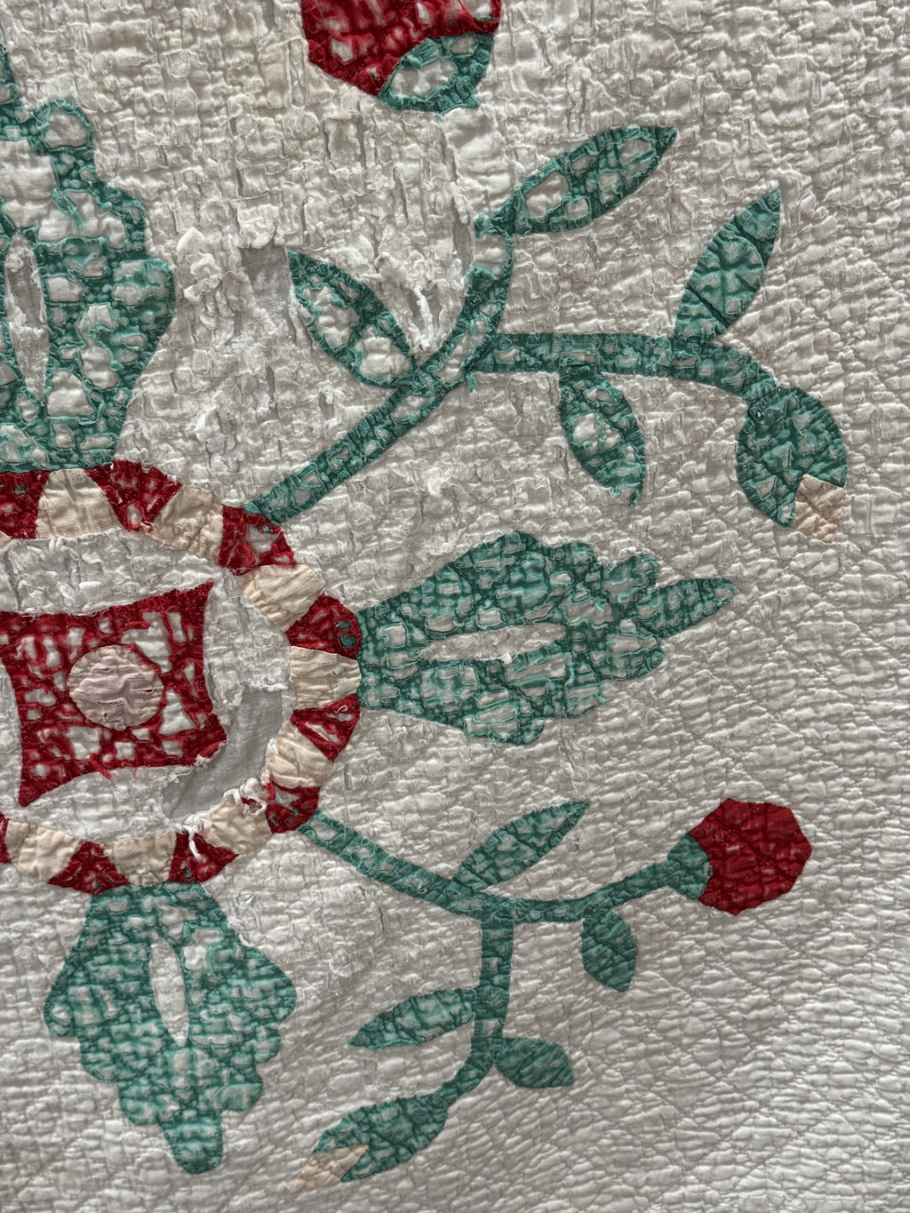 Vintage Cutter Quilt Mid Century Applique