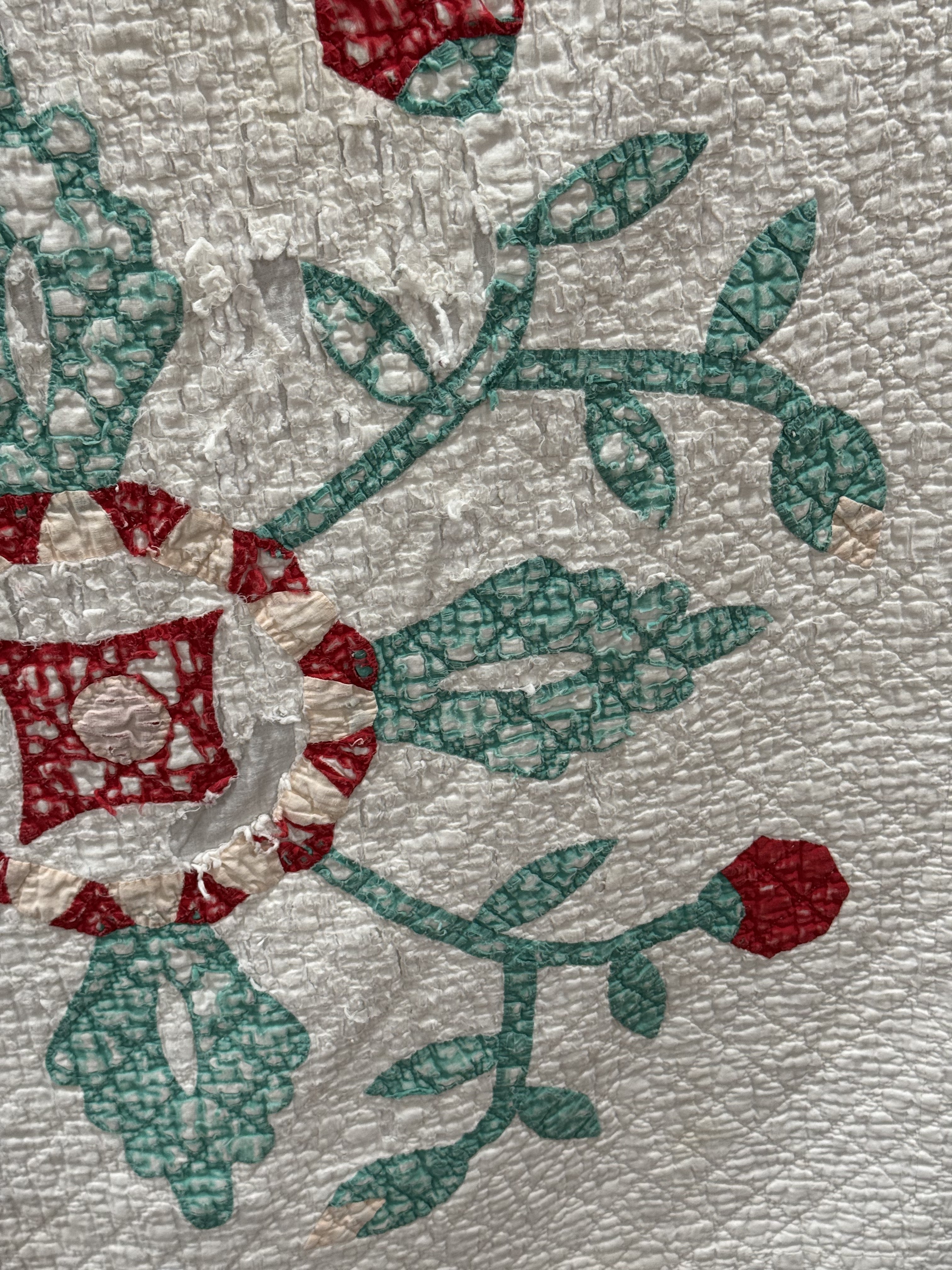 Vintage Cutter Quilt Mid Century Applique
