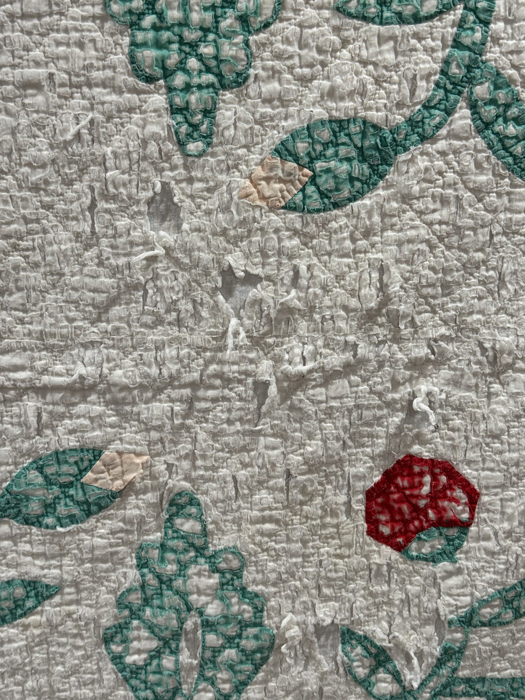 Vintage Cutter Quilt Mid Century Applique