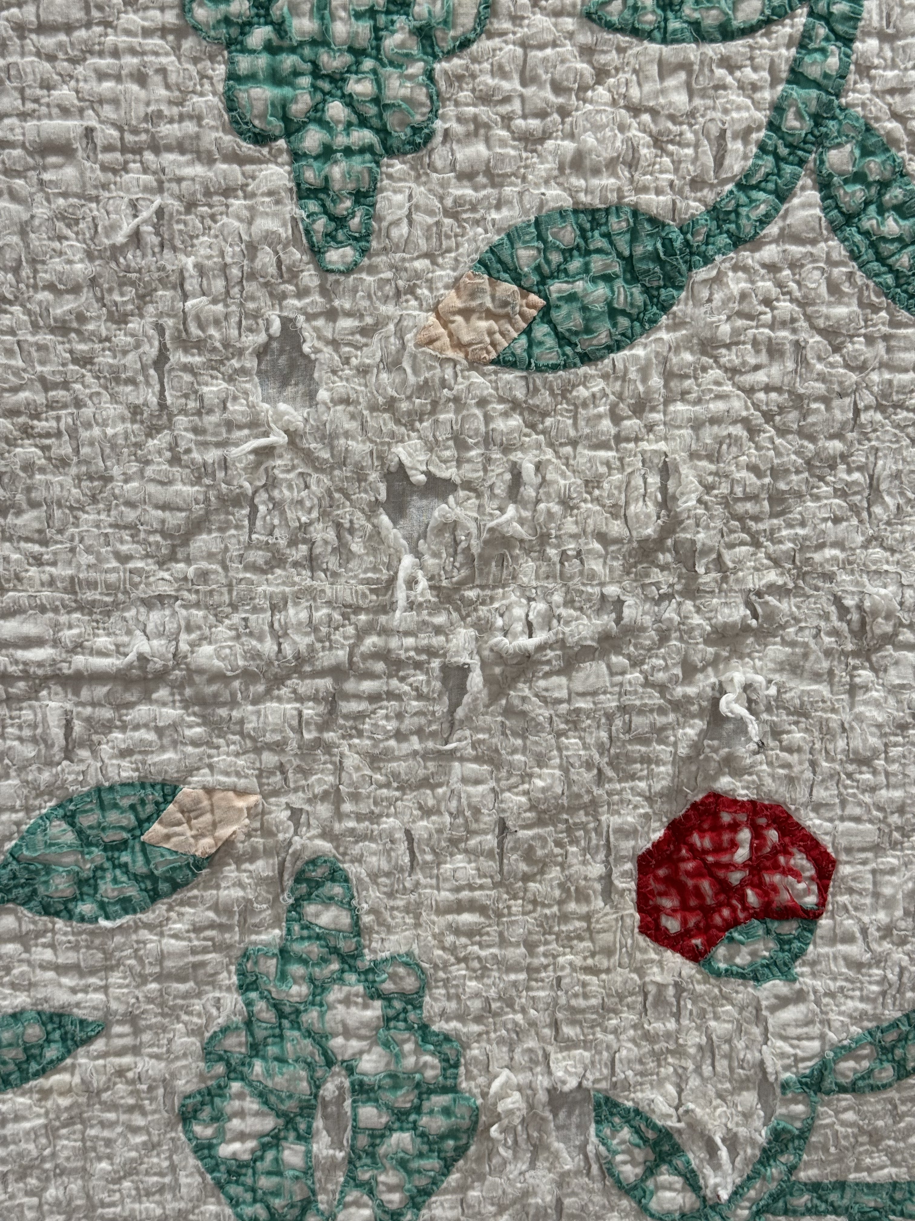 Vintage Cutter Quilt Mid Century Applique