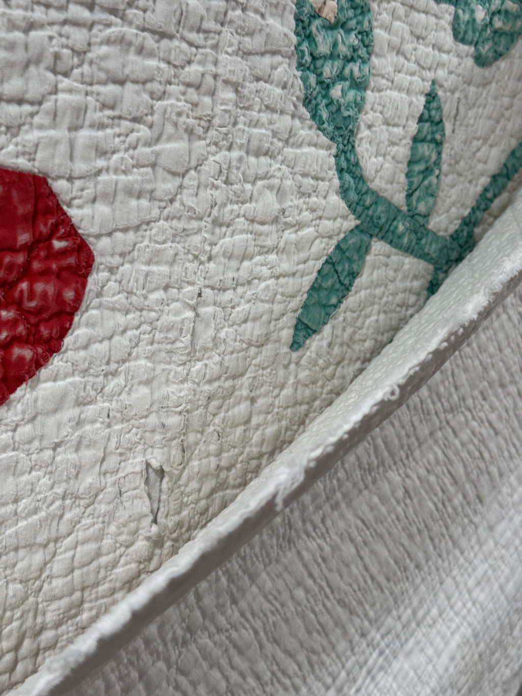 Vintage Cutter Quilt Mid Century Applique