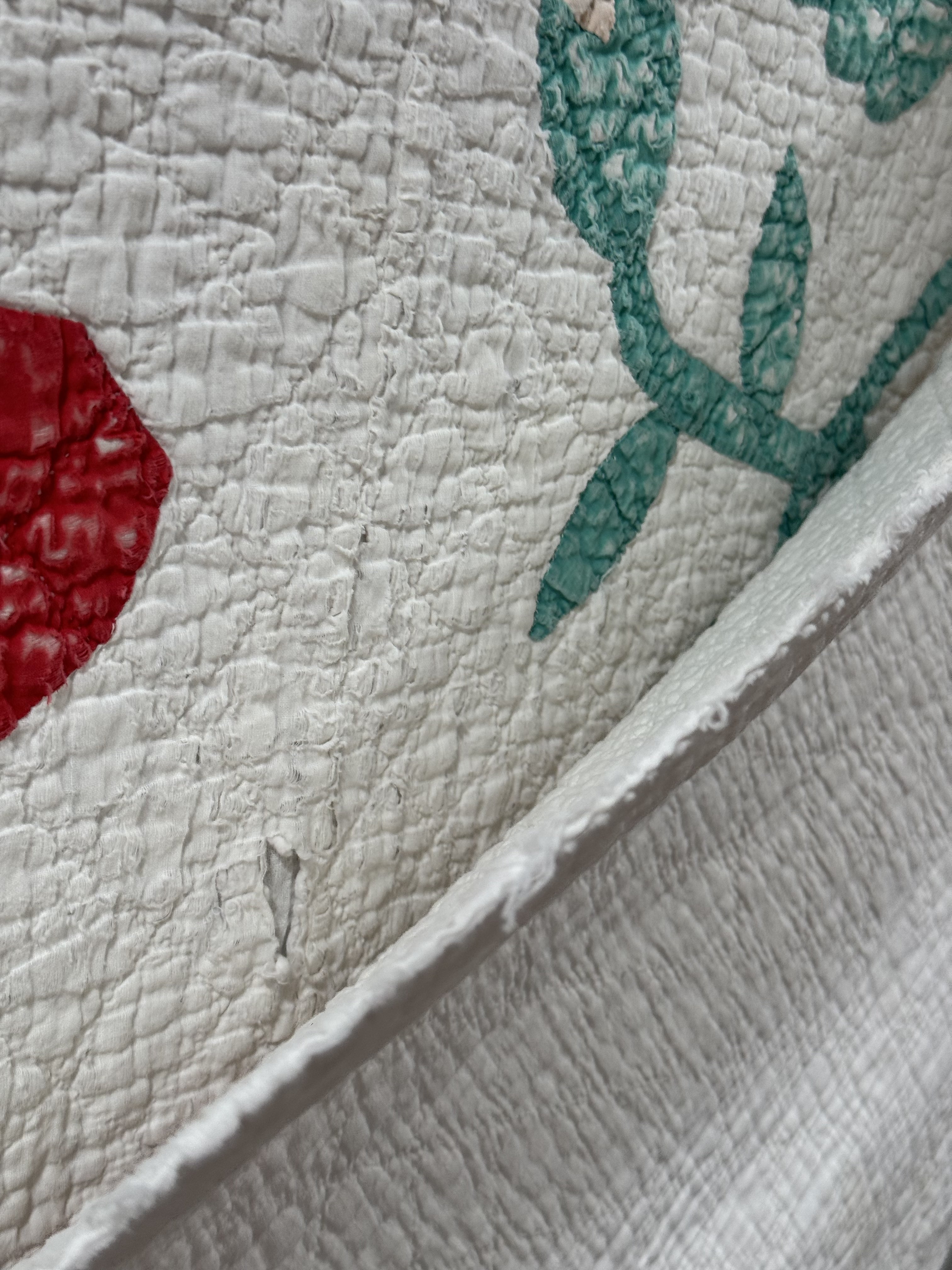 Vintage Cutter Quilt Mid Century Applique
